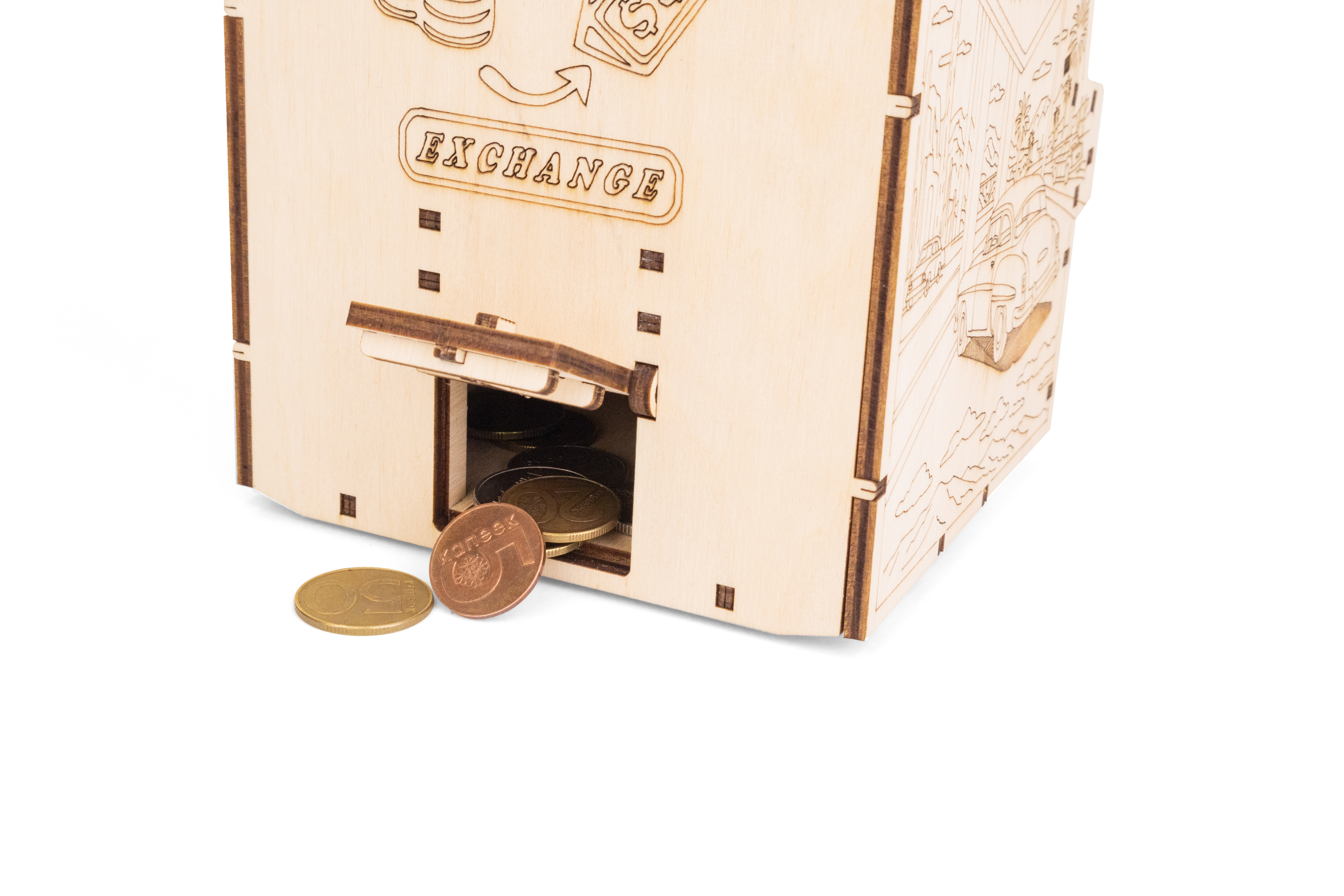 Купить Деревянный конструктор, сборная модель EWA Однорукий бандит оптом