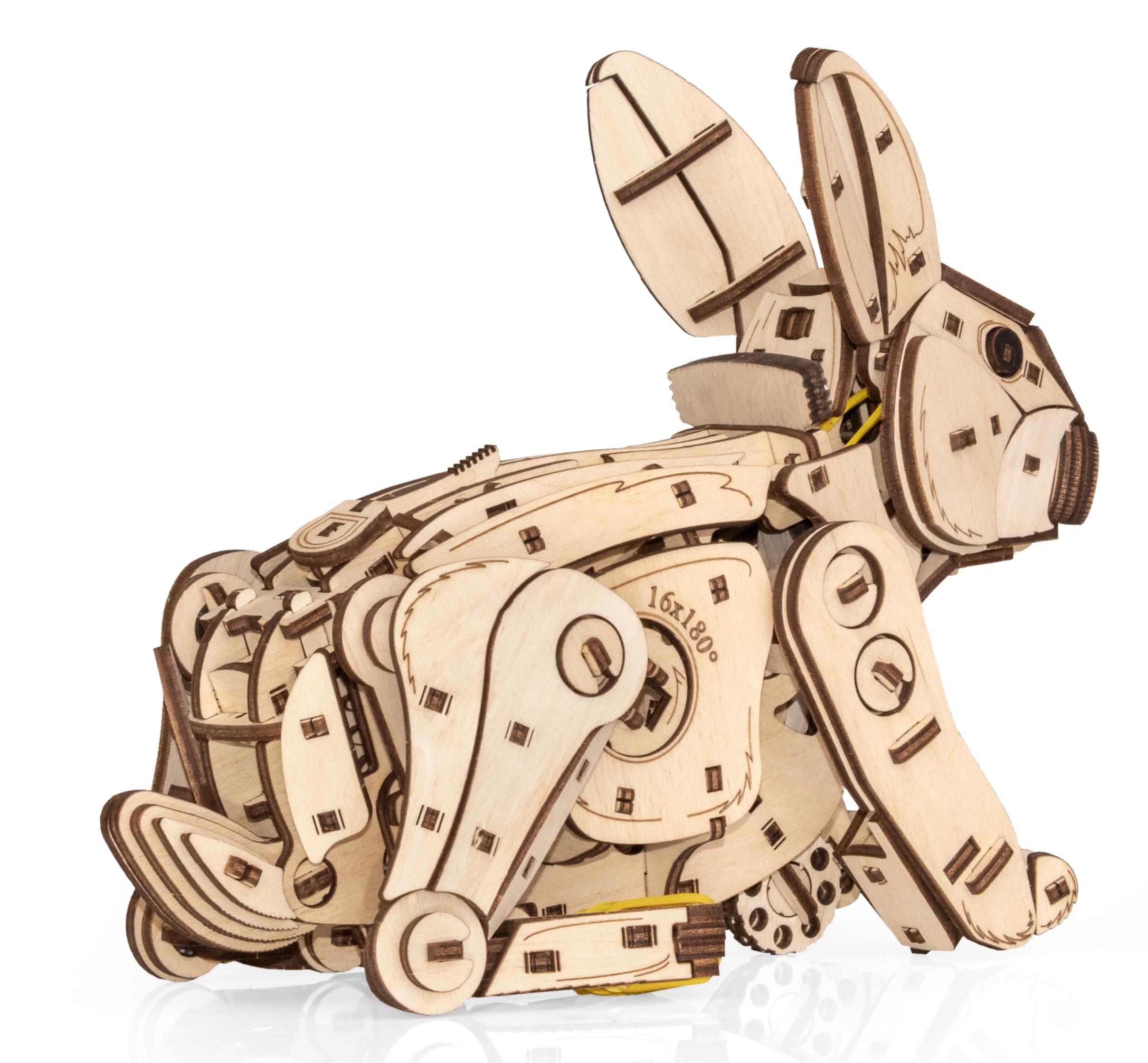 Купить Механическая сборная модель EWA Кролик белый оптом