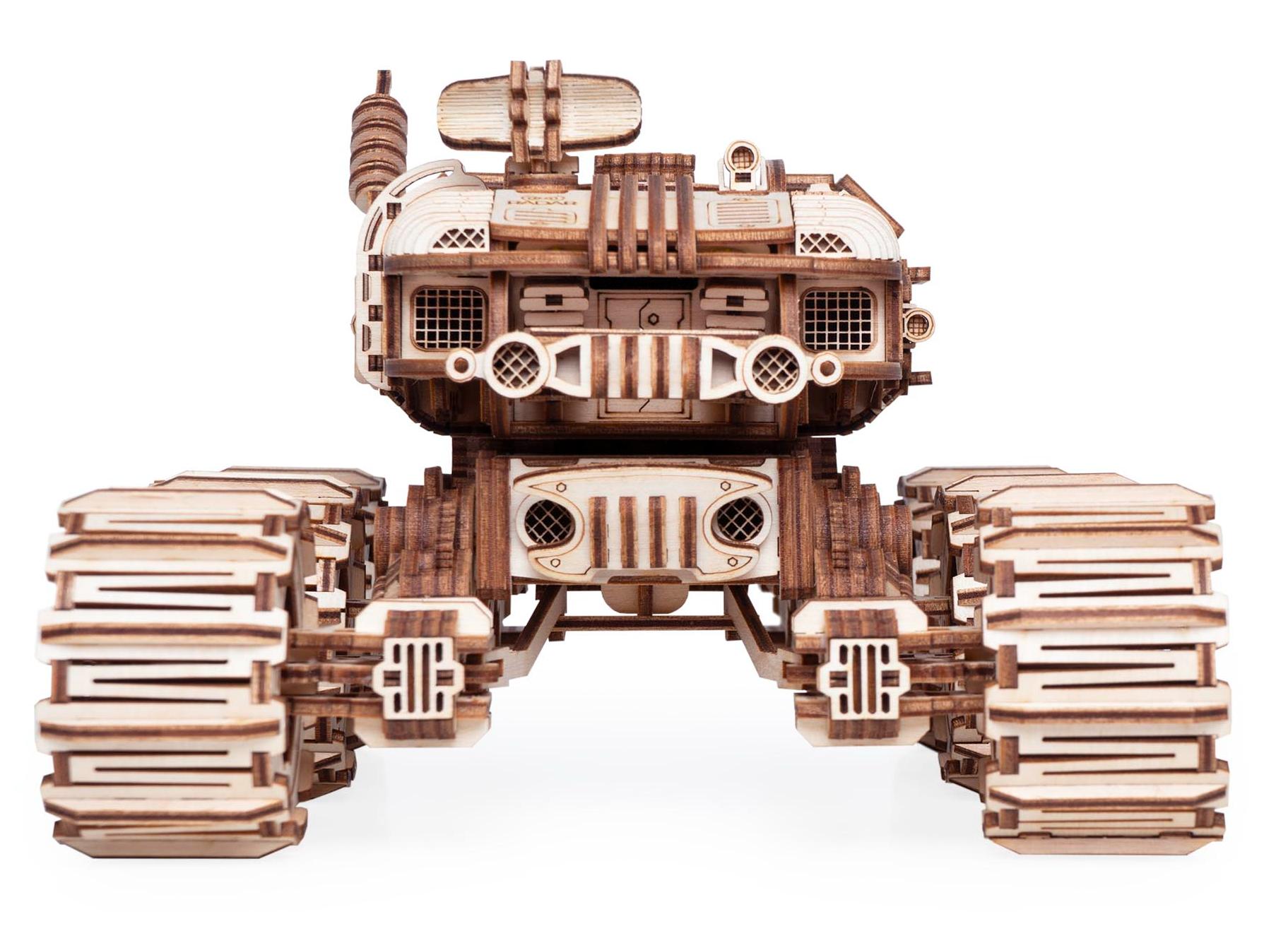 Купить Деревянный конструктор, сборная модель Lemmo Марсоход HOBOS со светом оптом