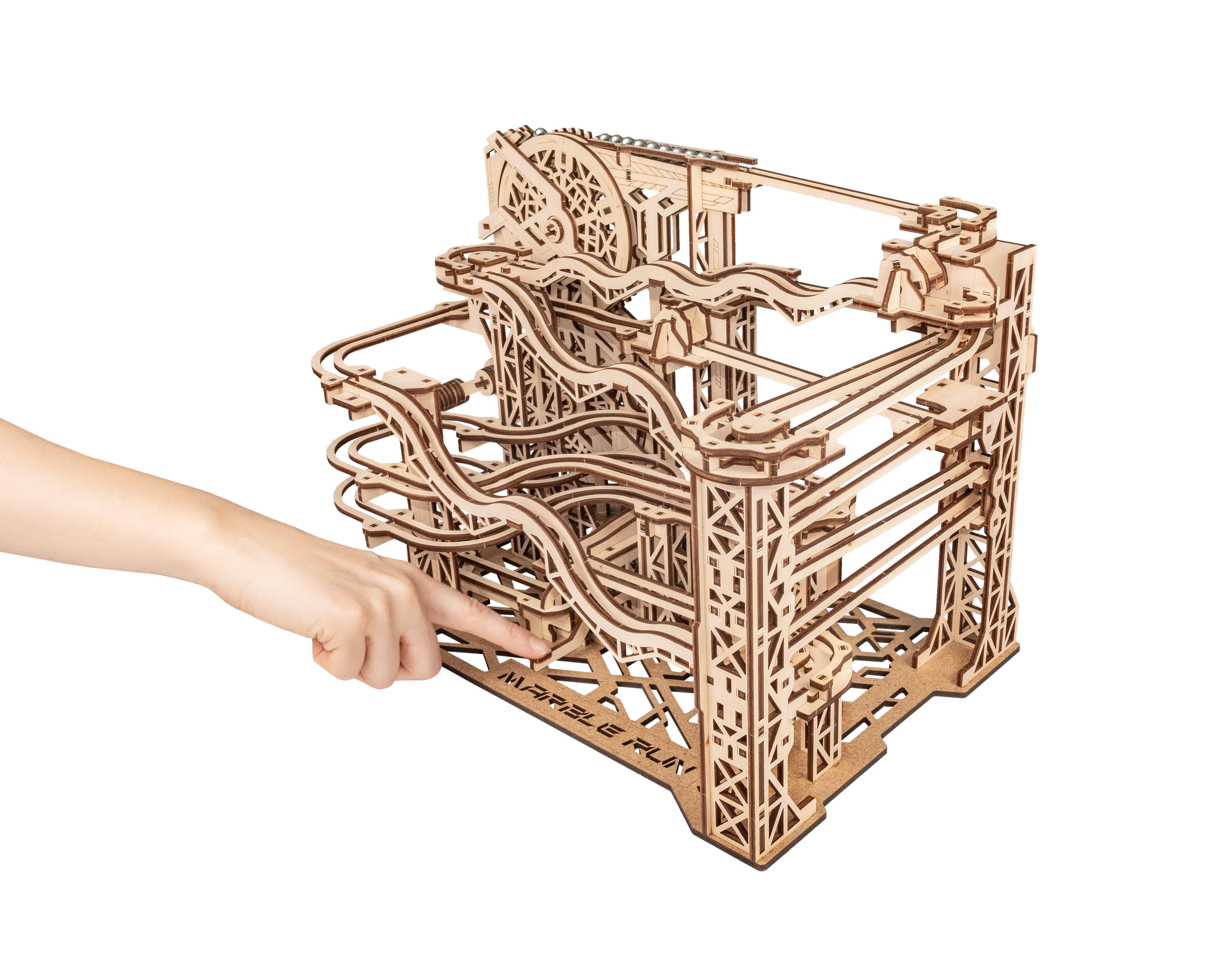 Купить Деревянный конструктор, сборная модель EWA Бегущий лабиринт Марбл  оптом