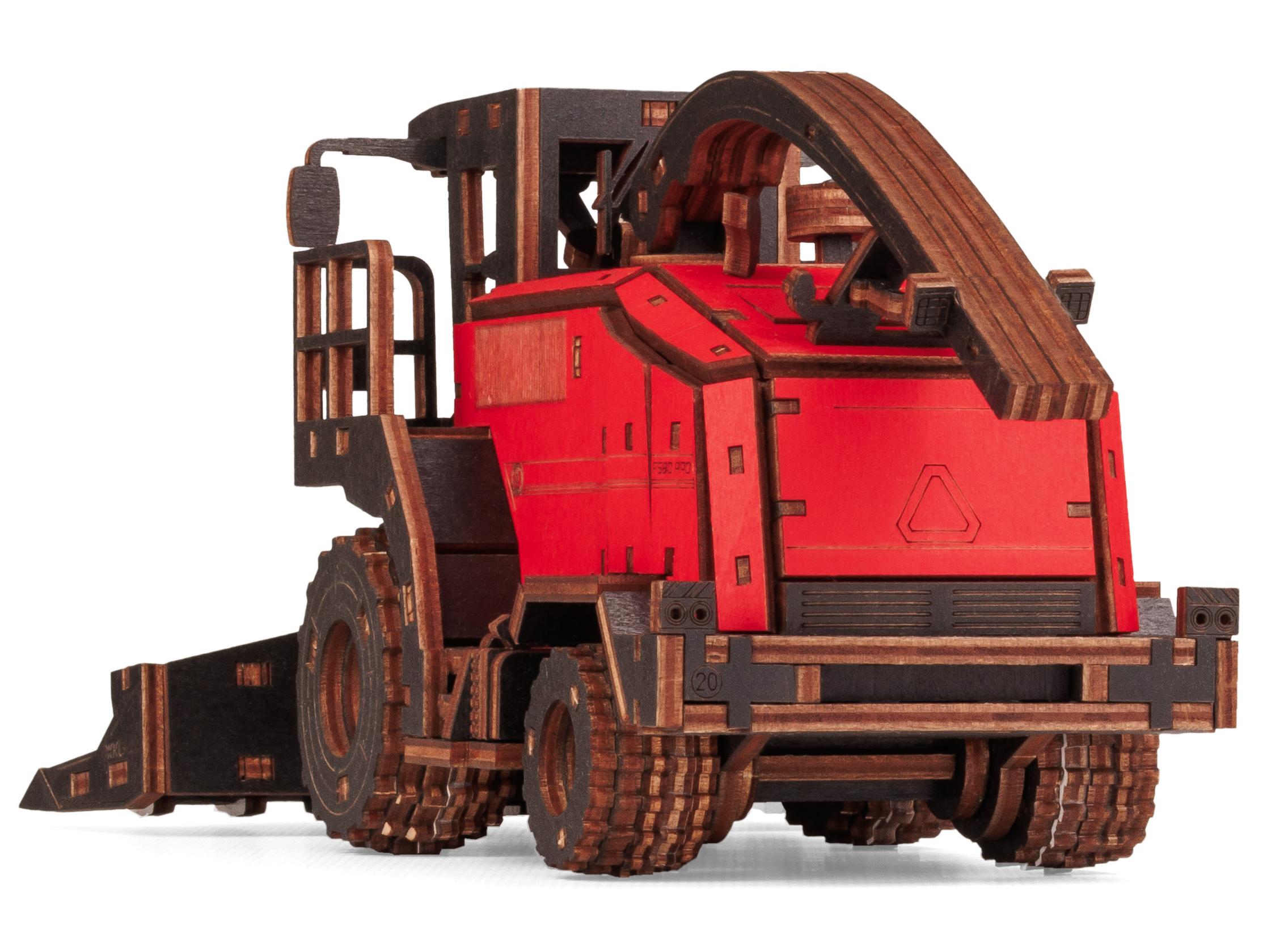 Купить Деревянный конструктор, сборная модель EWA Комбайн FS80 PRO цветной оптом