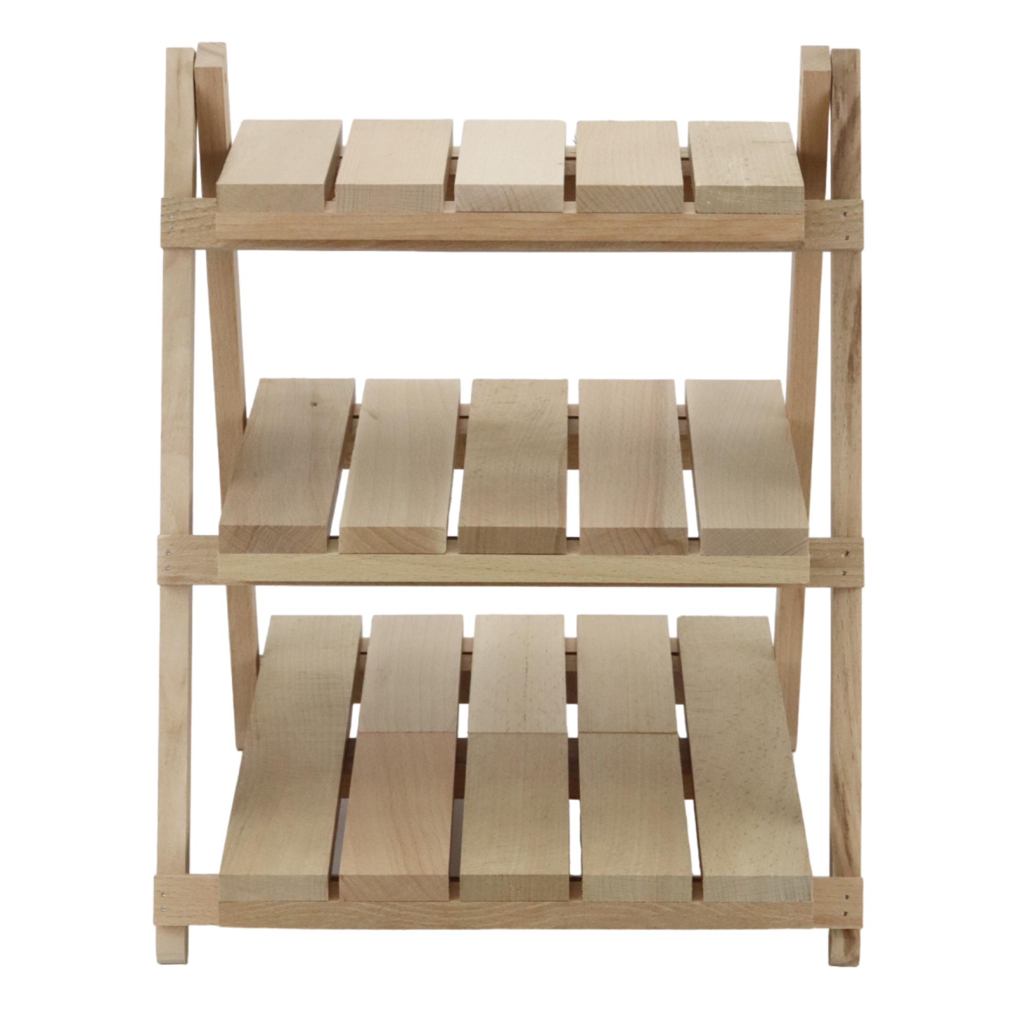 Купить Стеллаж деревянный настольный складной (3 полки) оптом