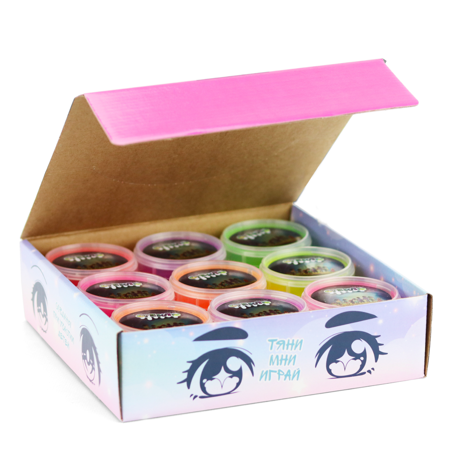 Купить Набор слаймов Стекло Party Slime, 9 шт по 90 гр оптом