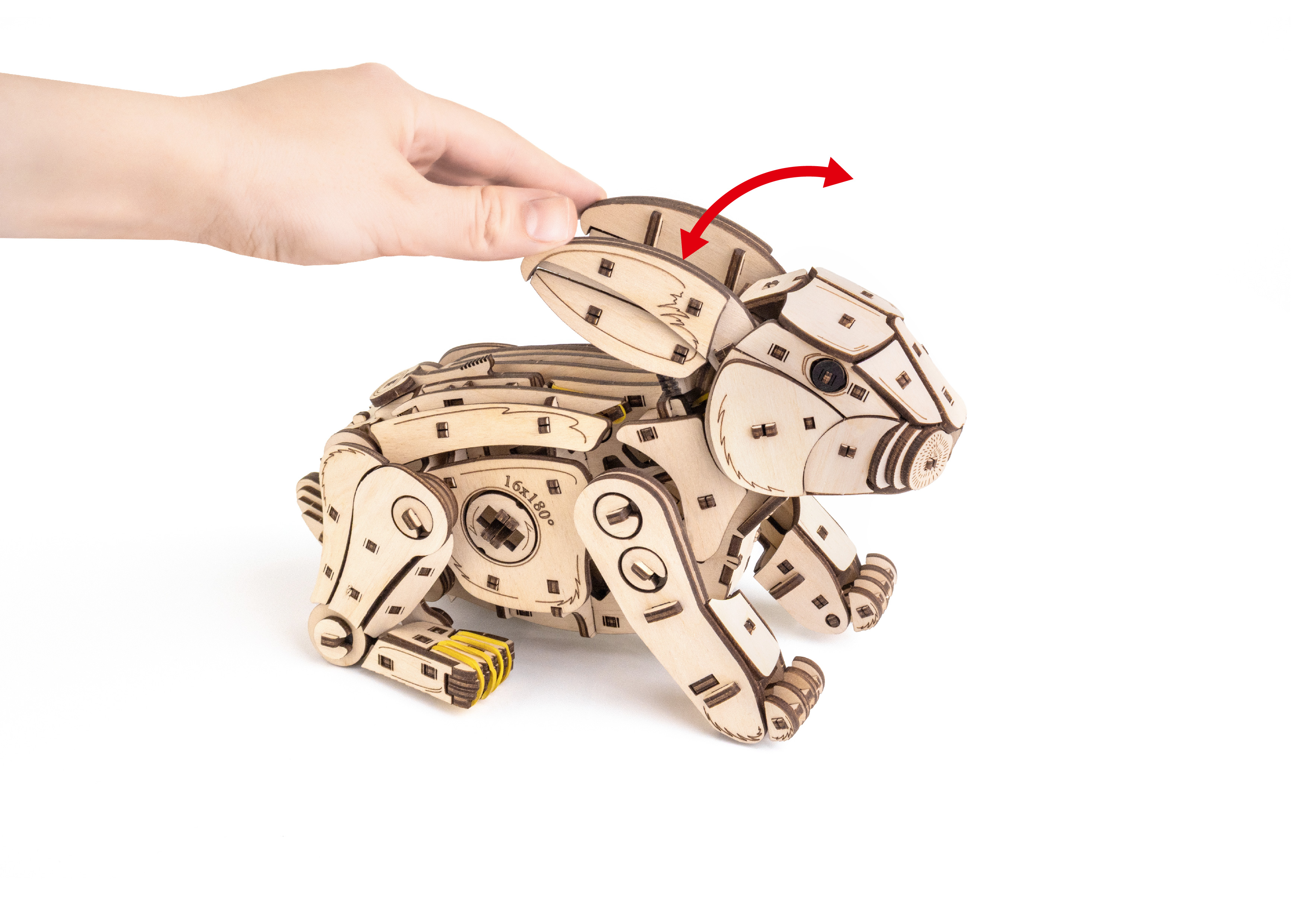 Купить Механическая сборная модель EWA Кролик белый оптом