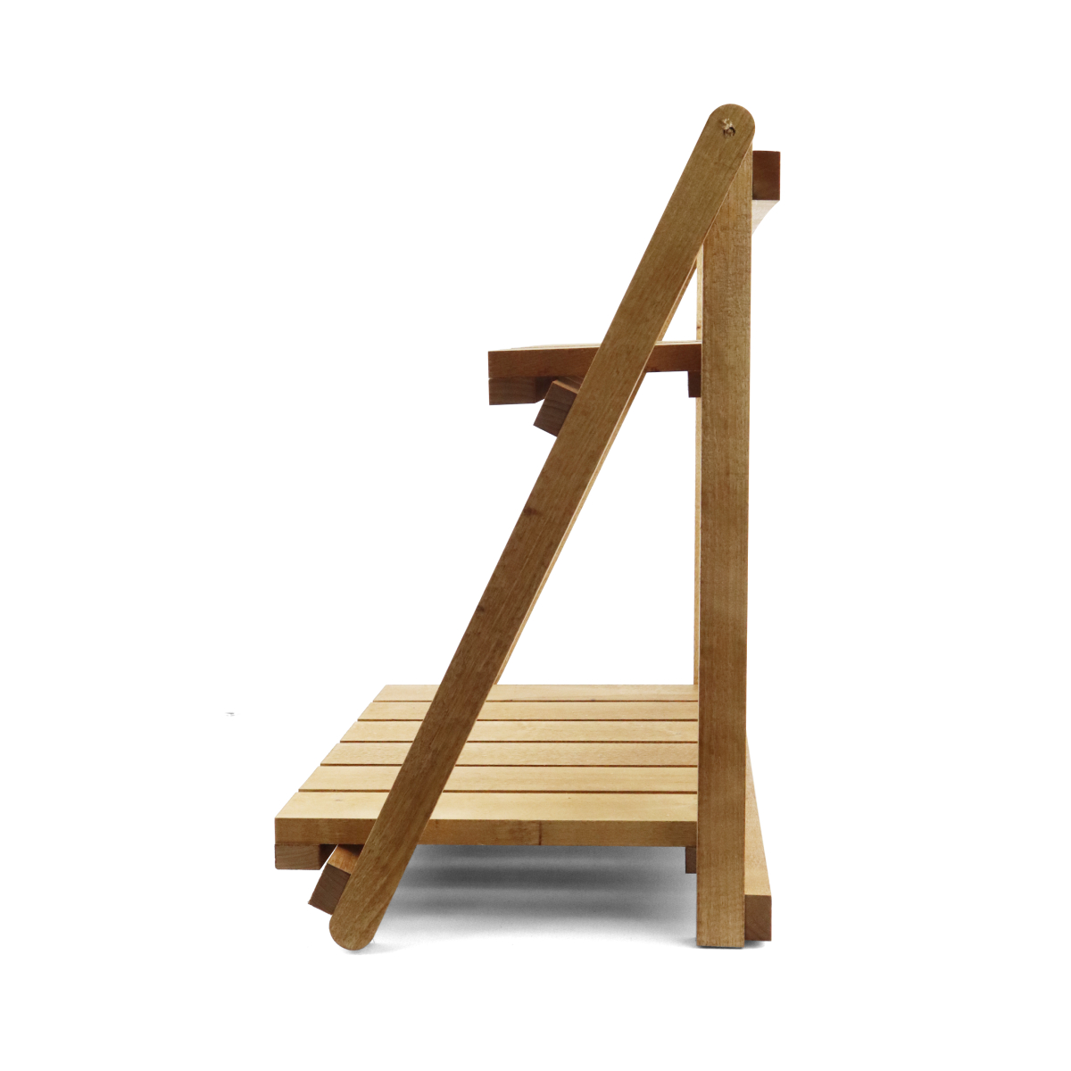 Купить Стеллаж деревянный настольный складной (2 полки) ПАЛИСАНДР оптом