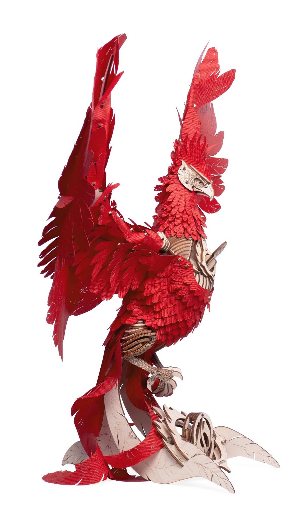 Купить Деревянный конструктор, сборная модель Lemmo Огненный Феникс со светом оптом