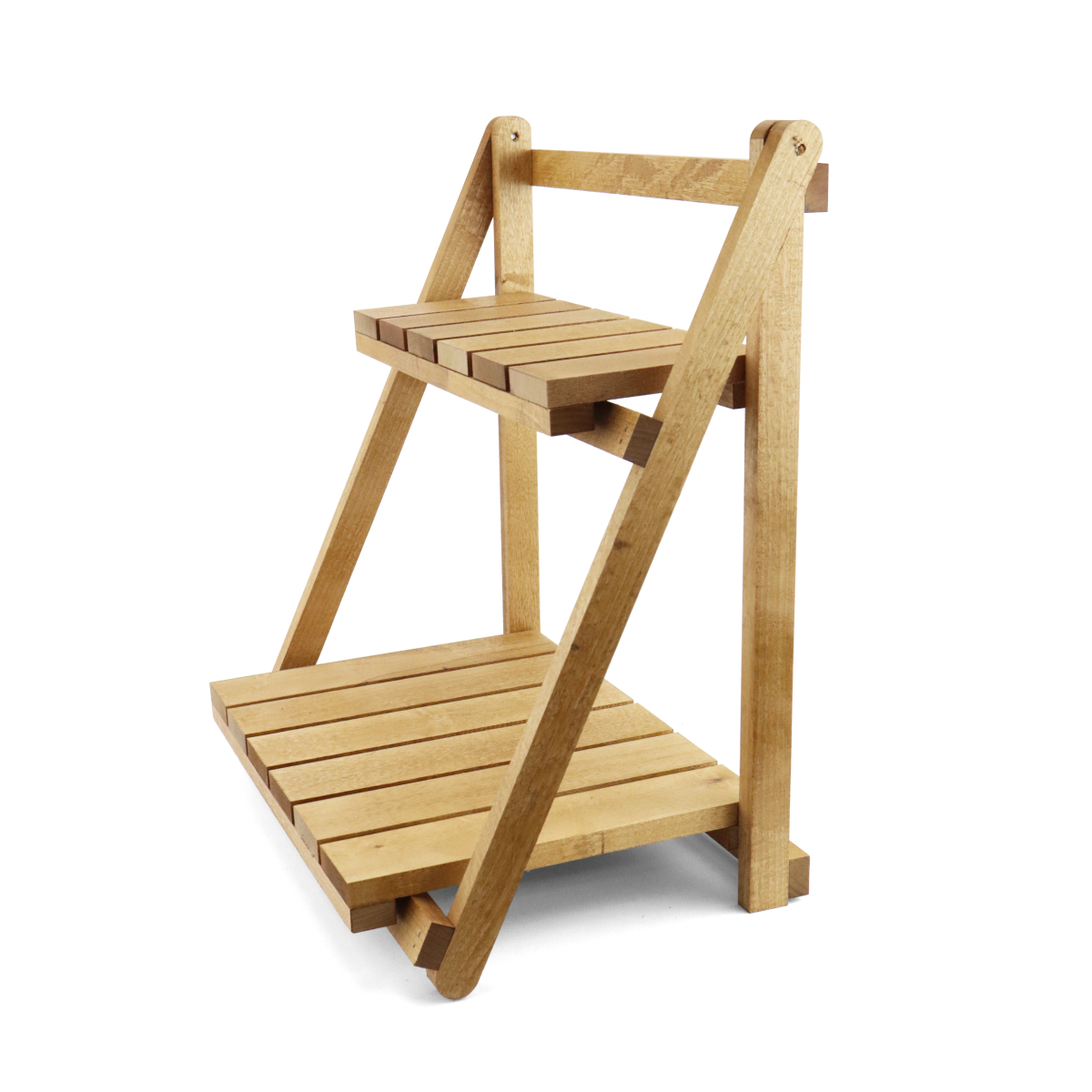 Купить Стеллаж деревянный настольный складной (2 полки) ПАЛИСАНДР оптом