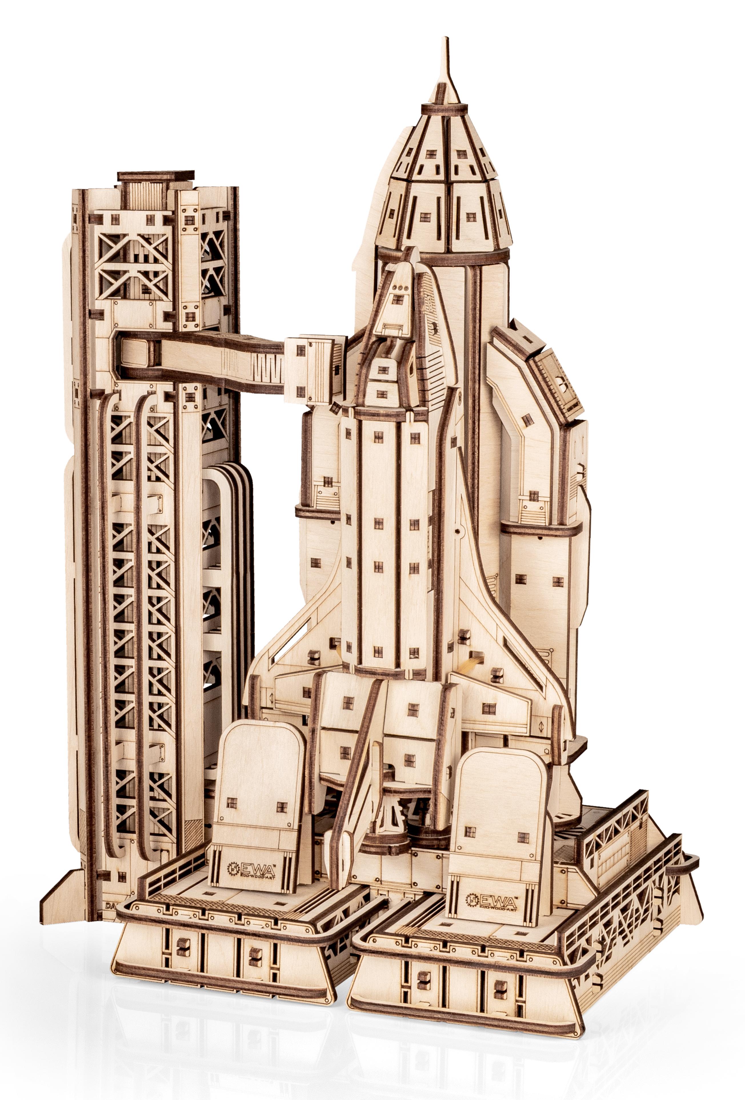 Купить Деревянный конструктор EWA Космический корабль Шаттл оптом