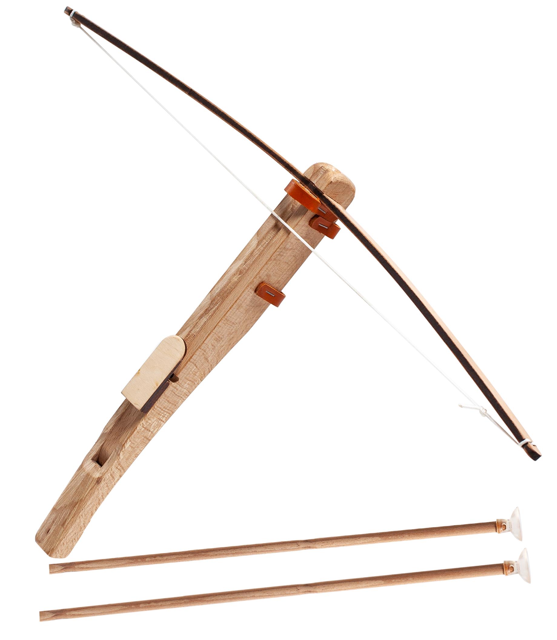 Купить Деревянный детский арбалет с двумя стрелами на присосках оптом