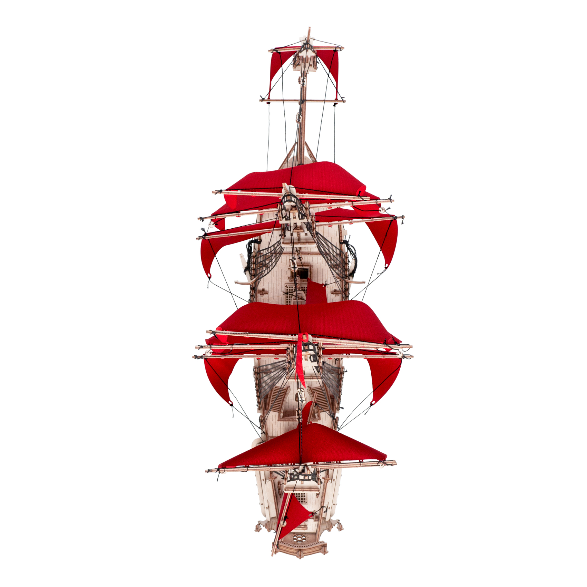 Купить Сборная модель из дерева Lemmo Корабль Утренняя Звезда (красные паруса) оптом