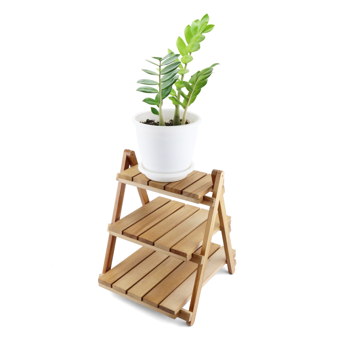 Купить Стеллаж деревянный настольный складной (3 полки) ПАЛИСАНДР оптом