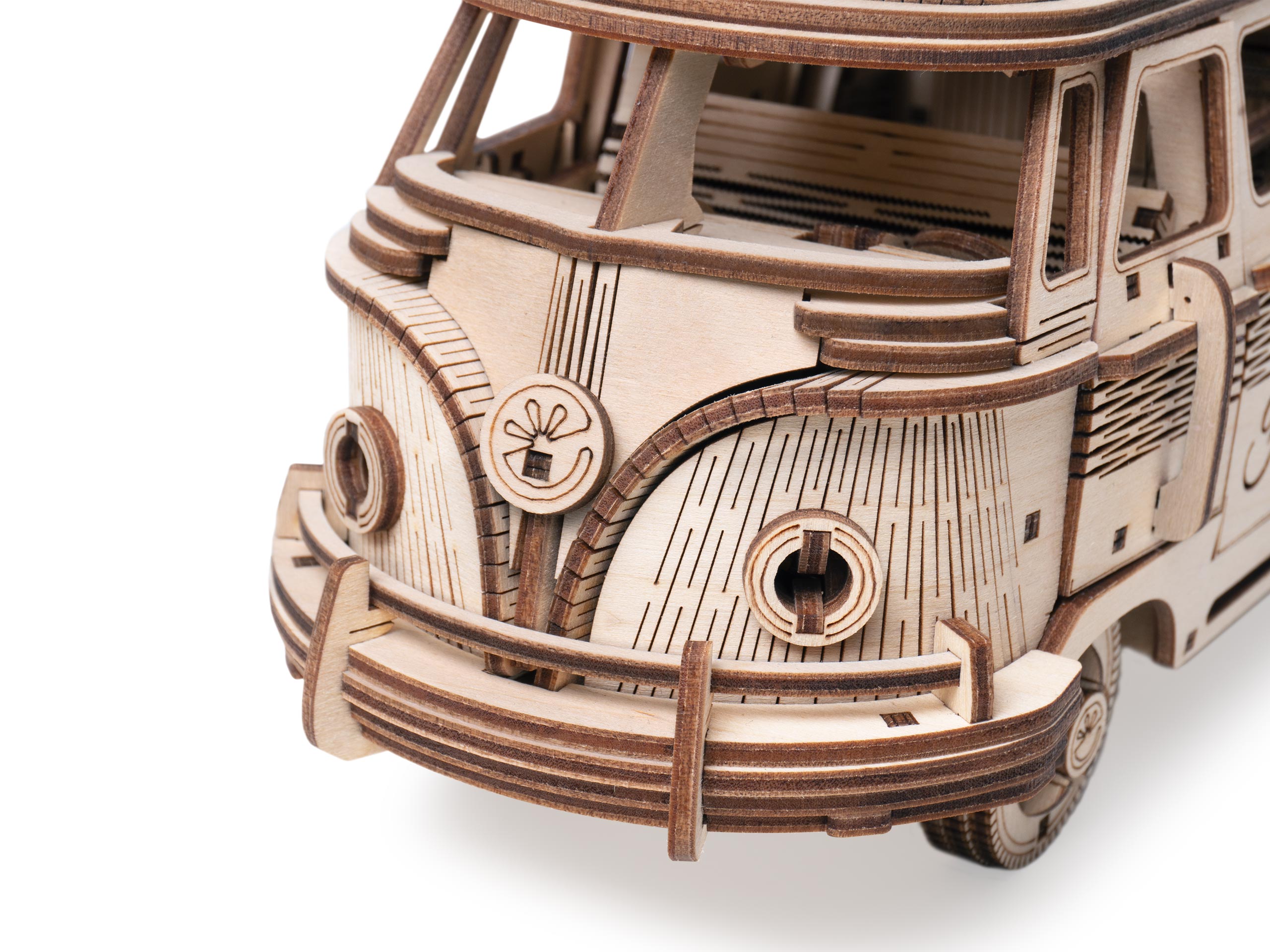 Купить Деревянный конструктор, сборная модель Lemmo Фургон Флайтисфил со светом оптом