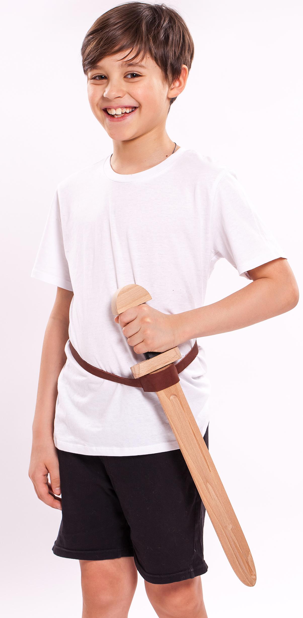 Купить Перевязь на пояс для детских мечей из кожи оптом