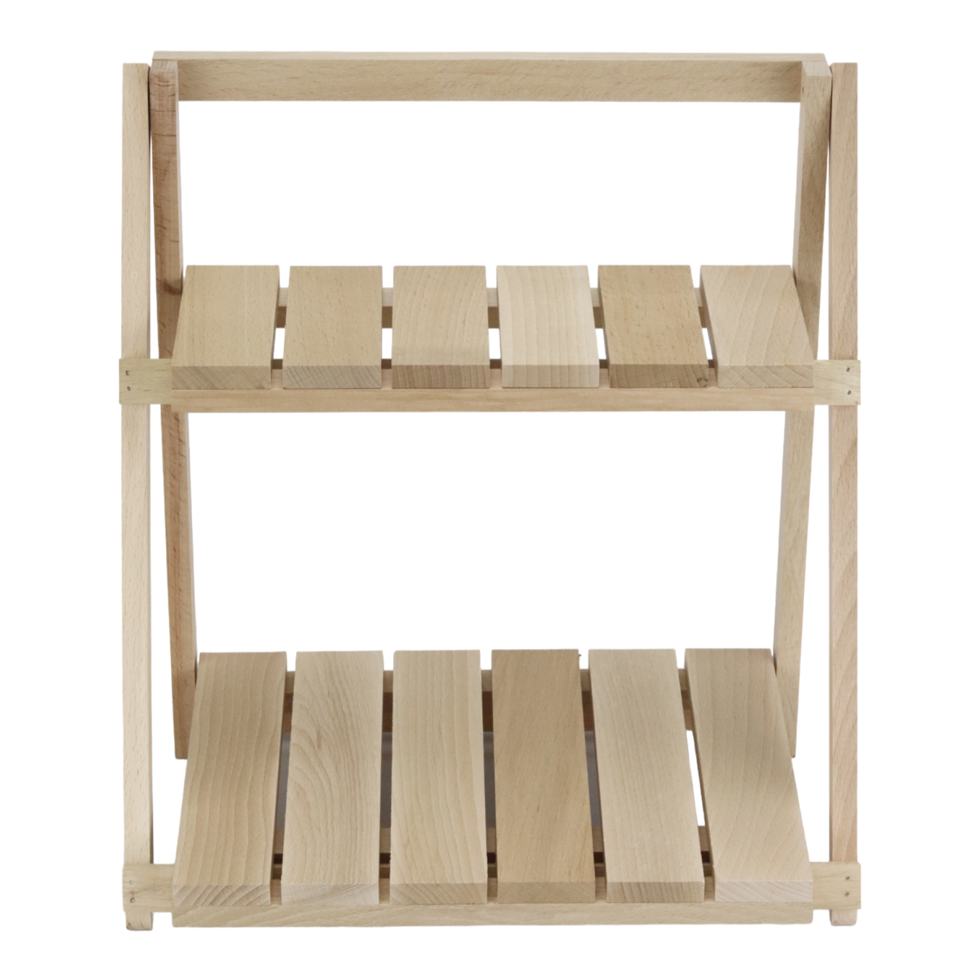 Купить Стеллаж деревянный настольный складной (2 полки) оптом