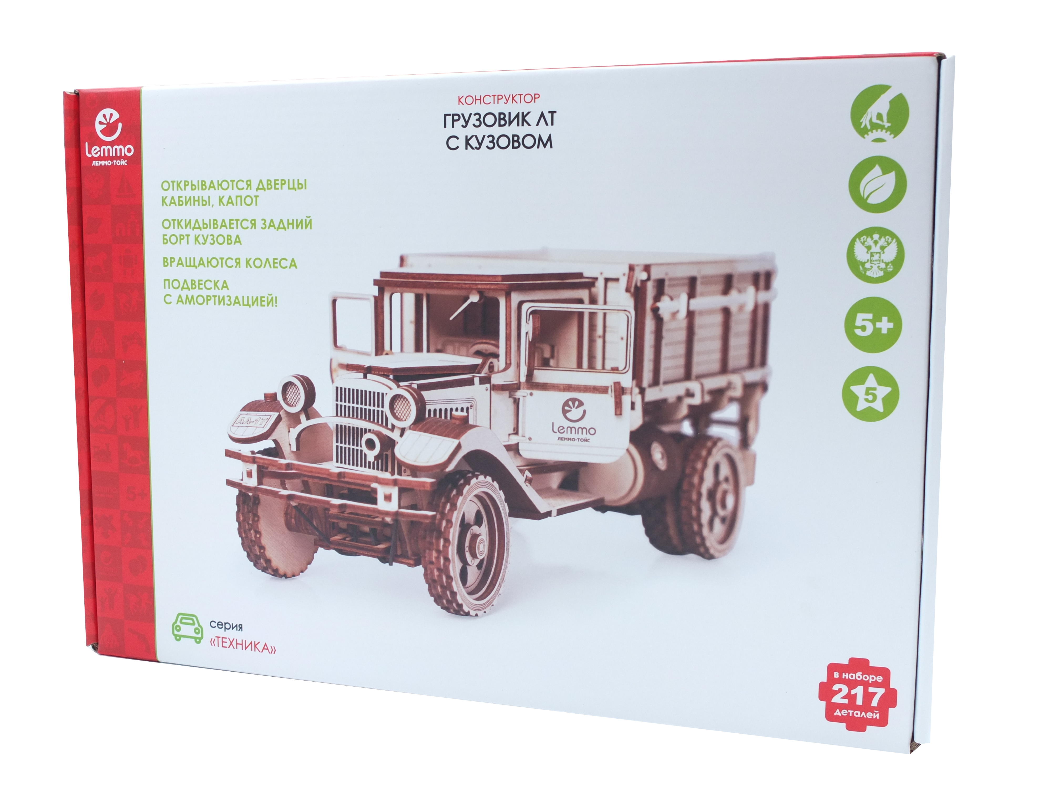 Купить Конструктор 3D деревянный Lemmo Грузовик "Полуторка" Кузов оптом