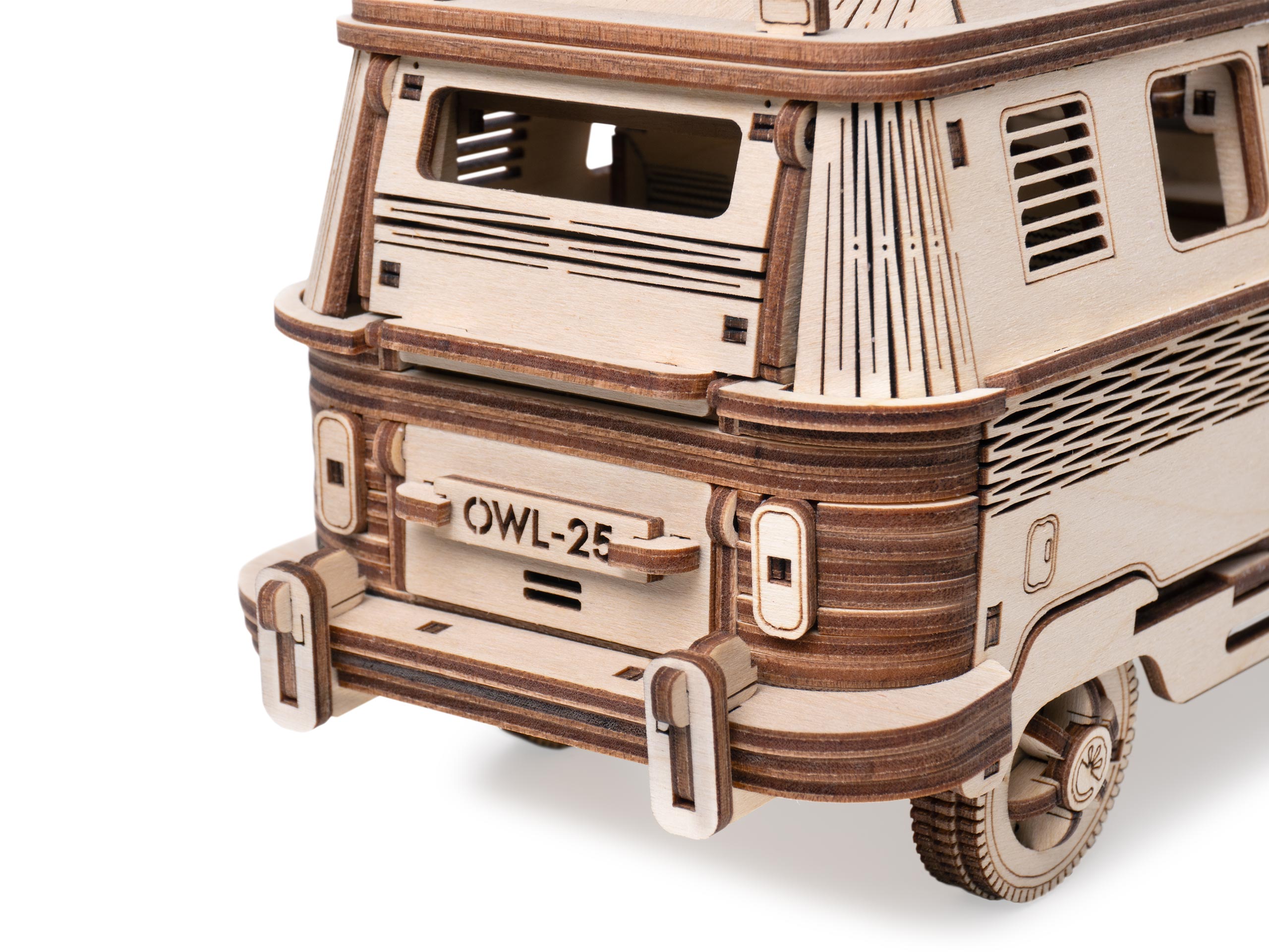 Купить Деревянный конструктор, сборная модель Lemmo Фургон Флайтисфил со светом оптом