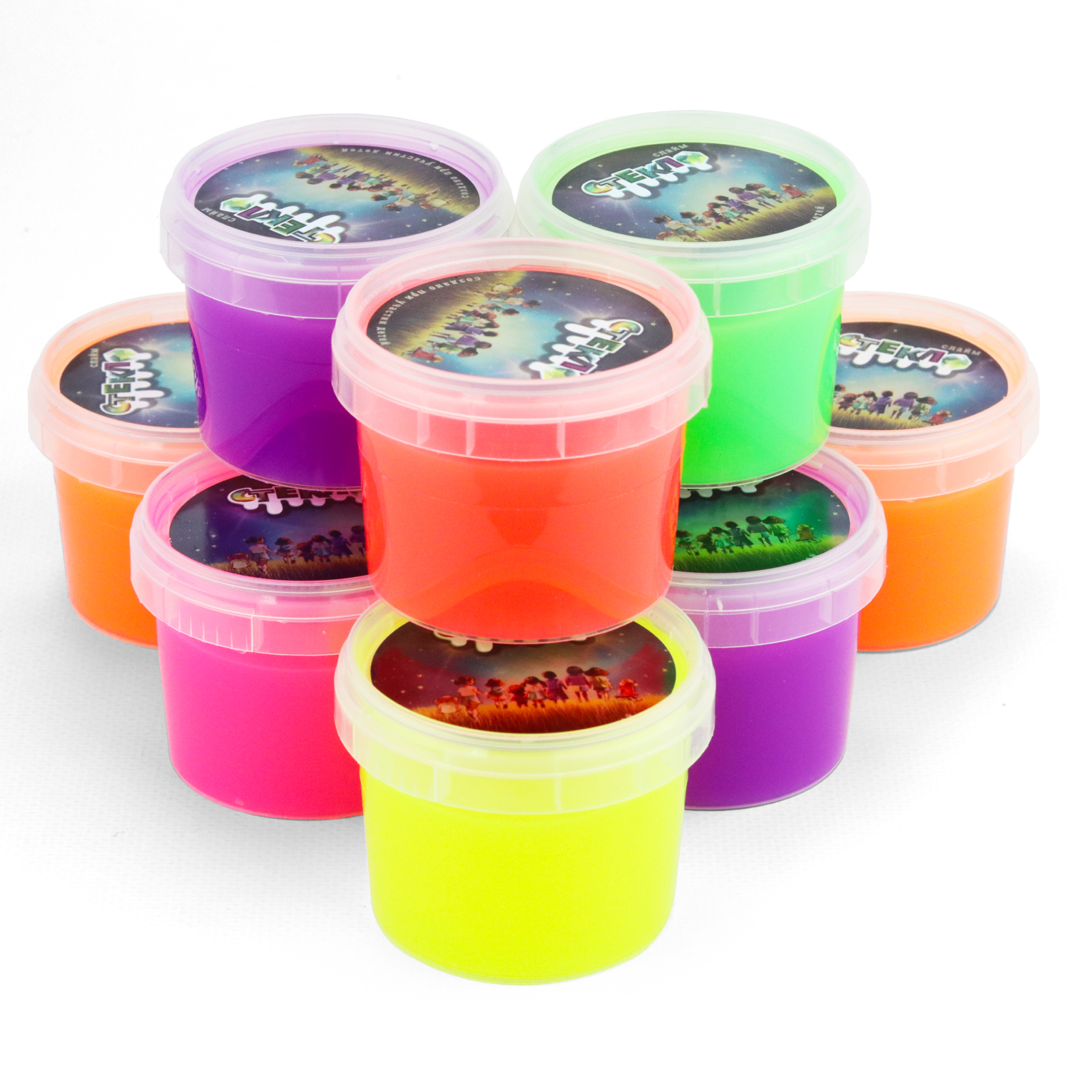 Купить Набор слаймов Стекло Party Slime, 9 шт по 90 гр оптом