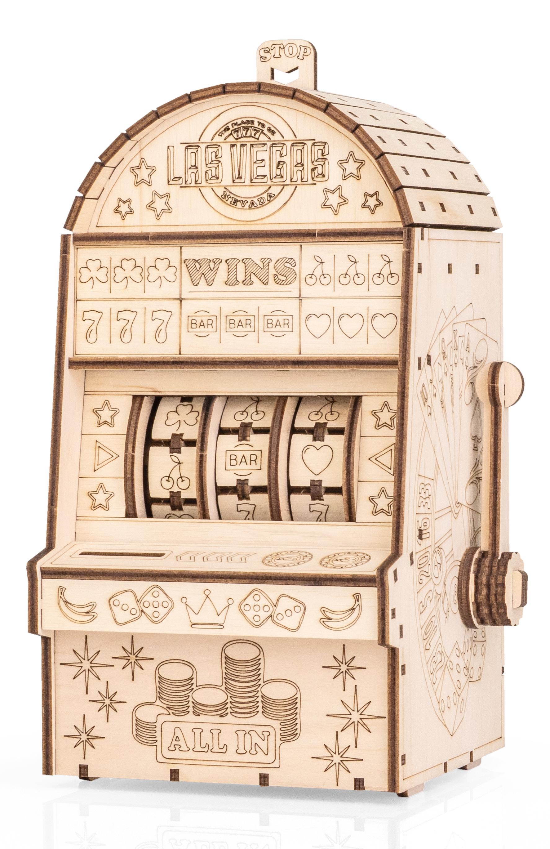 Купить Деревянный конструктор, сборная модель EWA Однорукий бандит оптом