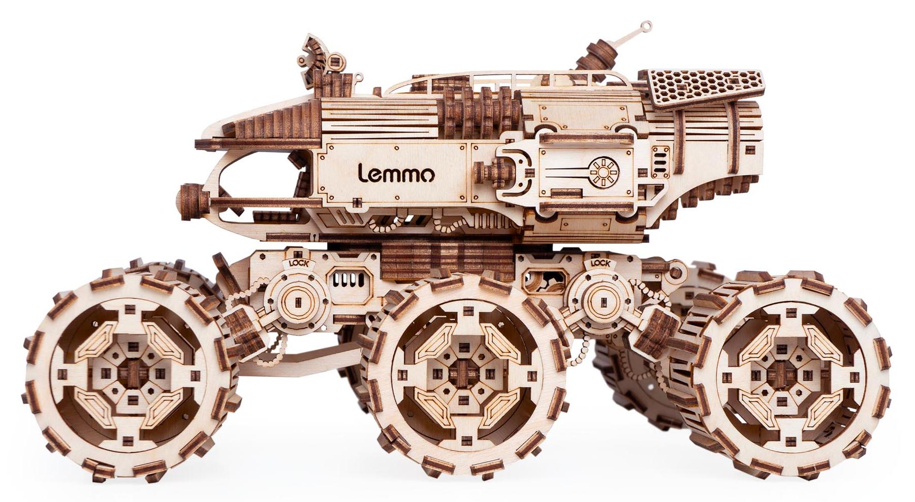 Купить Деревянный конструктор, сборная модель Lemmo Марсоход HOBOS со светом оптом