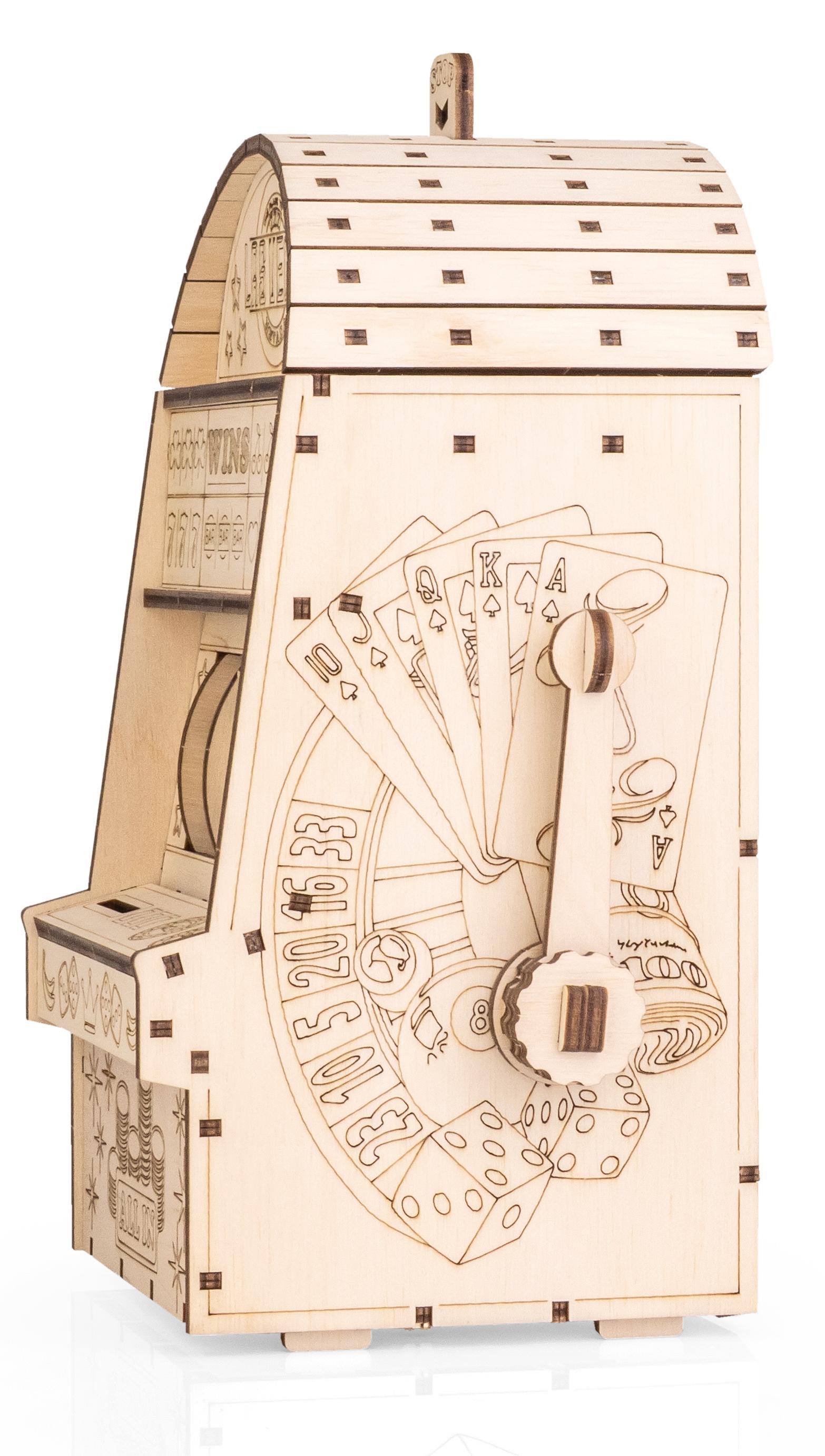 Купить Деревянный конструктор, сборная модель EWA Однорукий бандит оптом