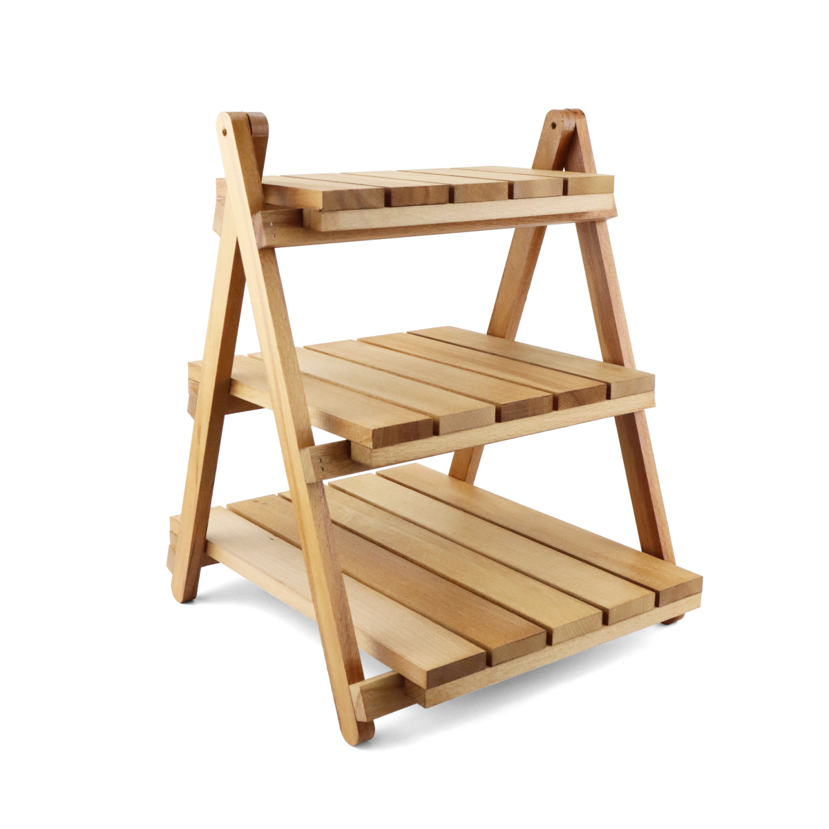 Купить Стеллаж деревянный настольный складной (3 полки) ПАЛИСАНДР оптом