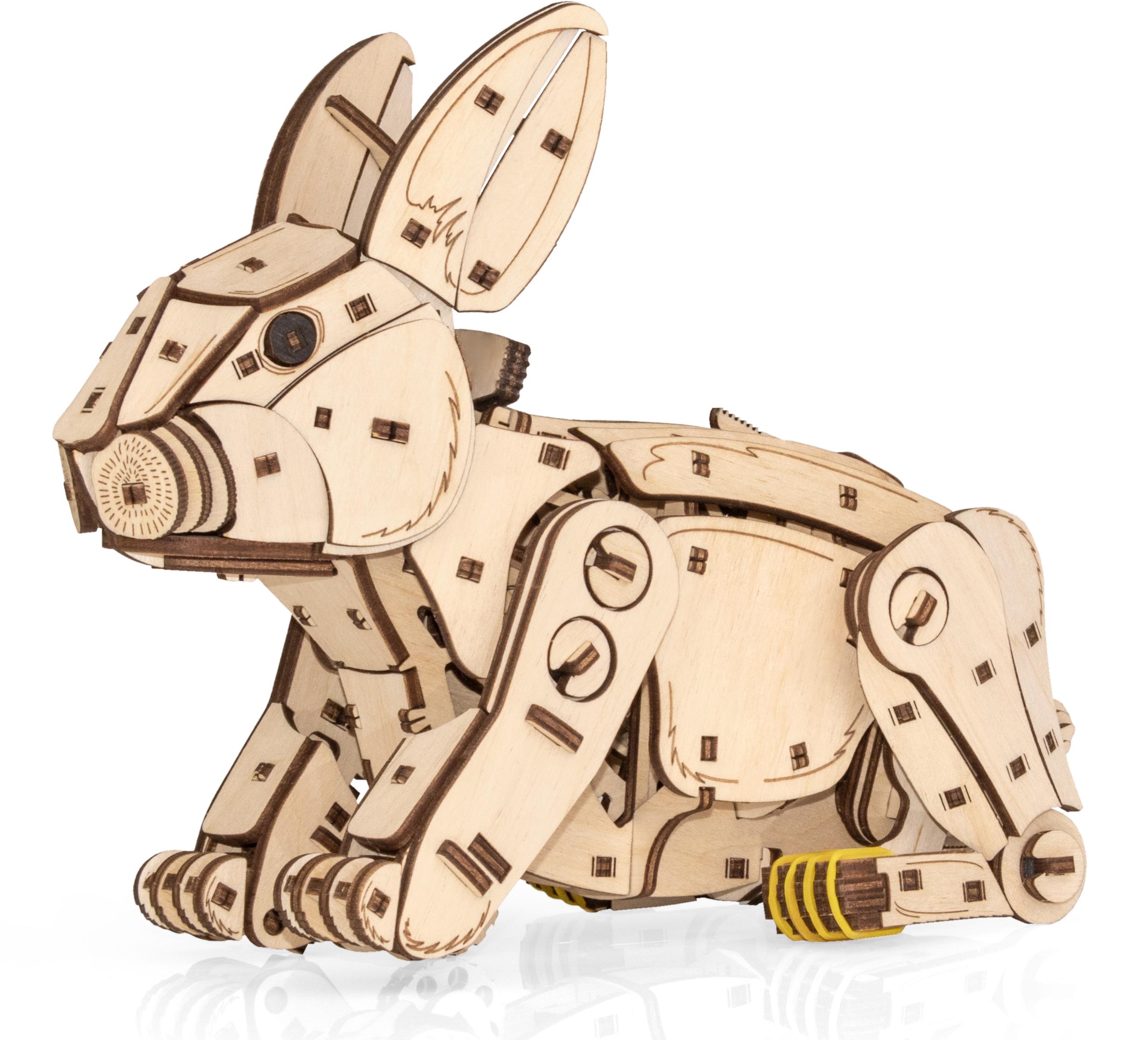 Купить Механическая сборная модель EWA Кролик белый оптом