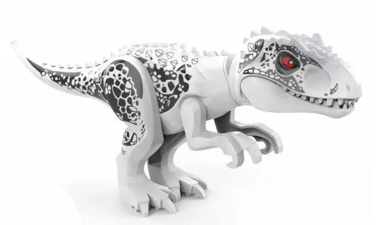 Купить Конструктор Динозавр белый с фигурками и со звуком оптом