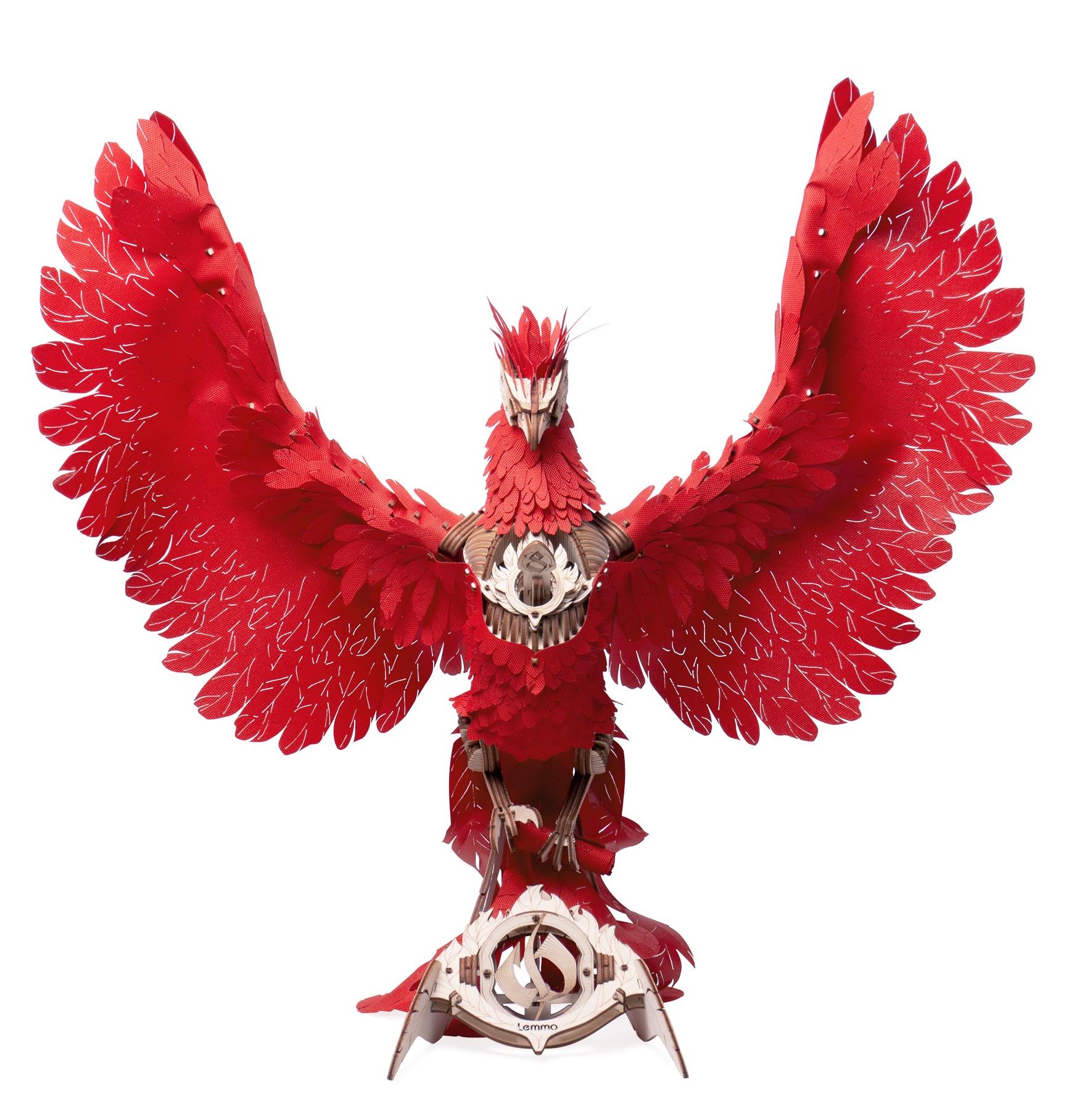 Купить Деревянный конструктор, сборная модель Lemmo Огненный Феникс со светом оптом