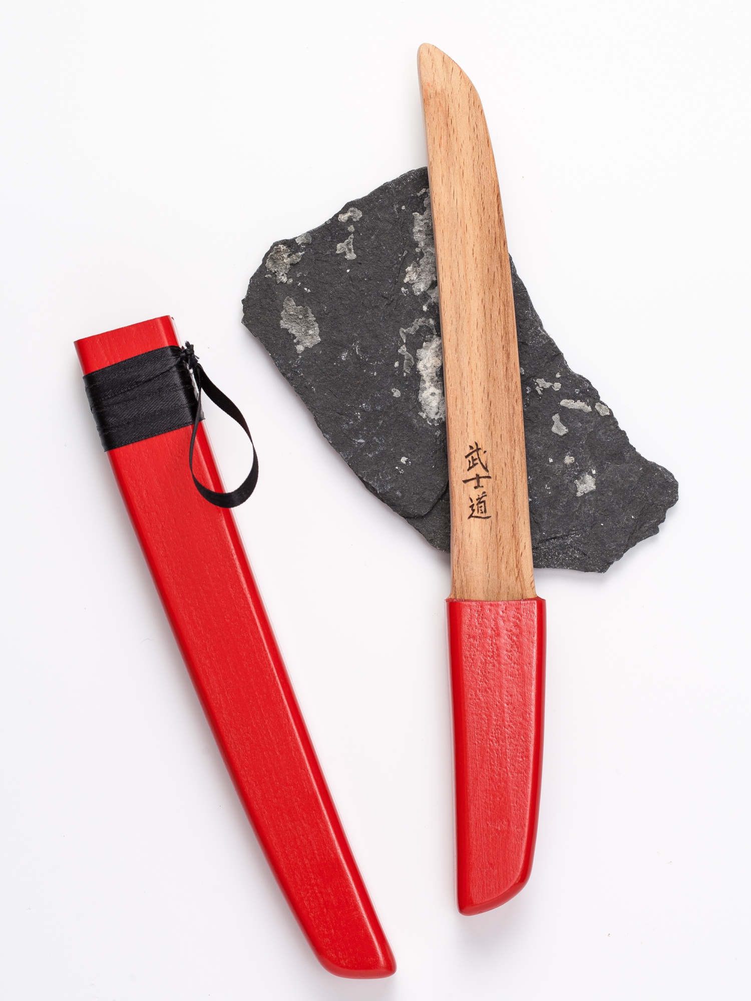 Купить Меч деревянный детский Танто из бука (красный) оптом