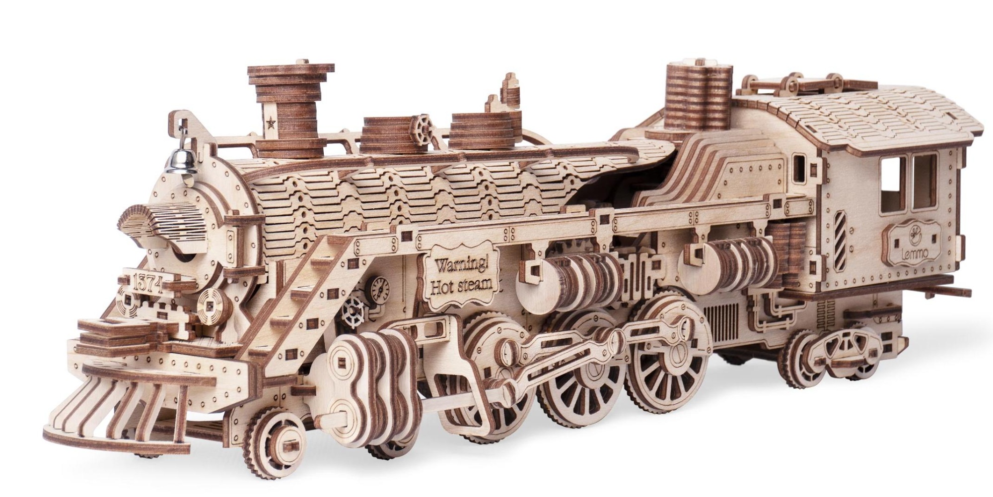 Сборная модель, светильник Lemmo Паровоз "Путь звезды"