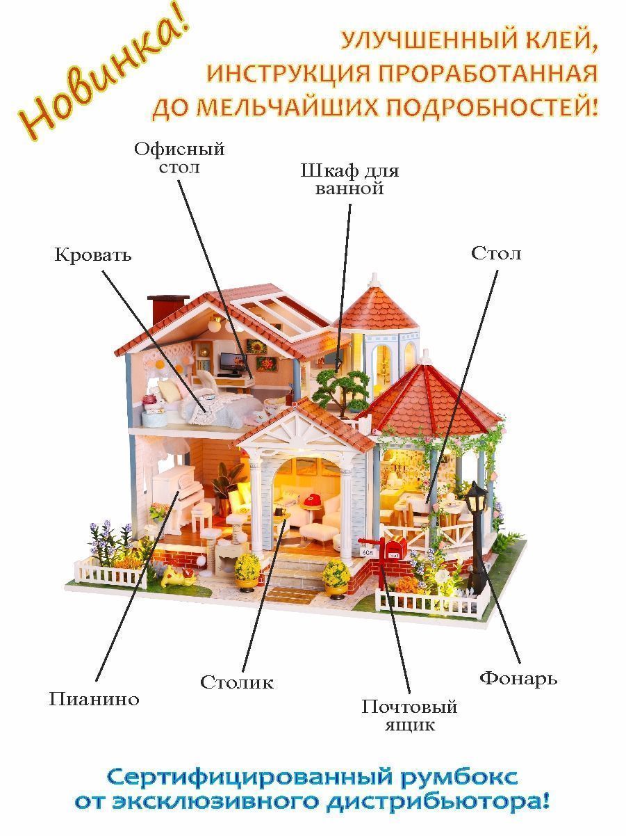 Купить Румбокс, интерьерный конструктор MiniHouse Загородный дом  оптом
