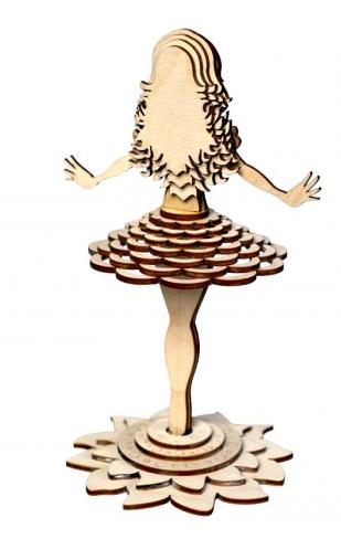 Купить Конструктор 3D деревянный подвижный Lemmo Дюймовочка оптом