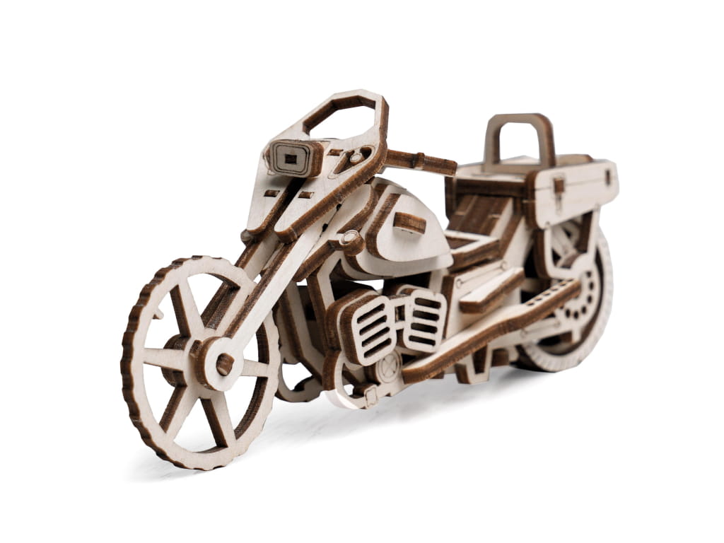 Купить Конструктор 3D деревянный подвижный Lemmo Байк "Майк" оптом