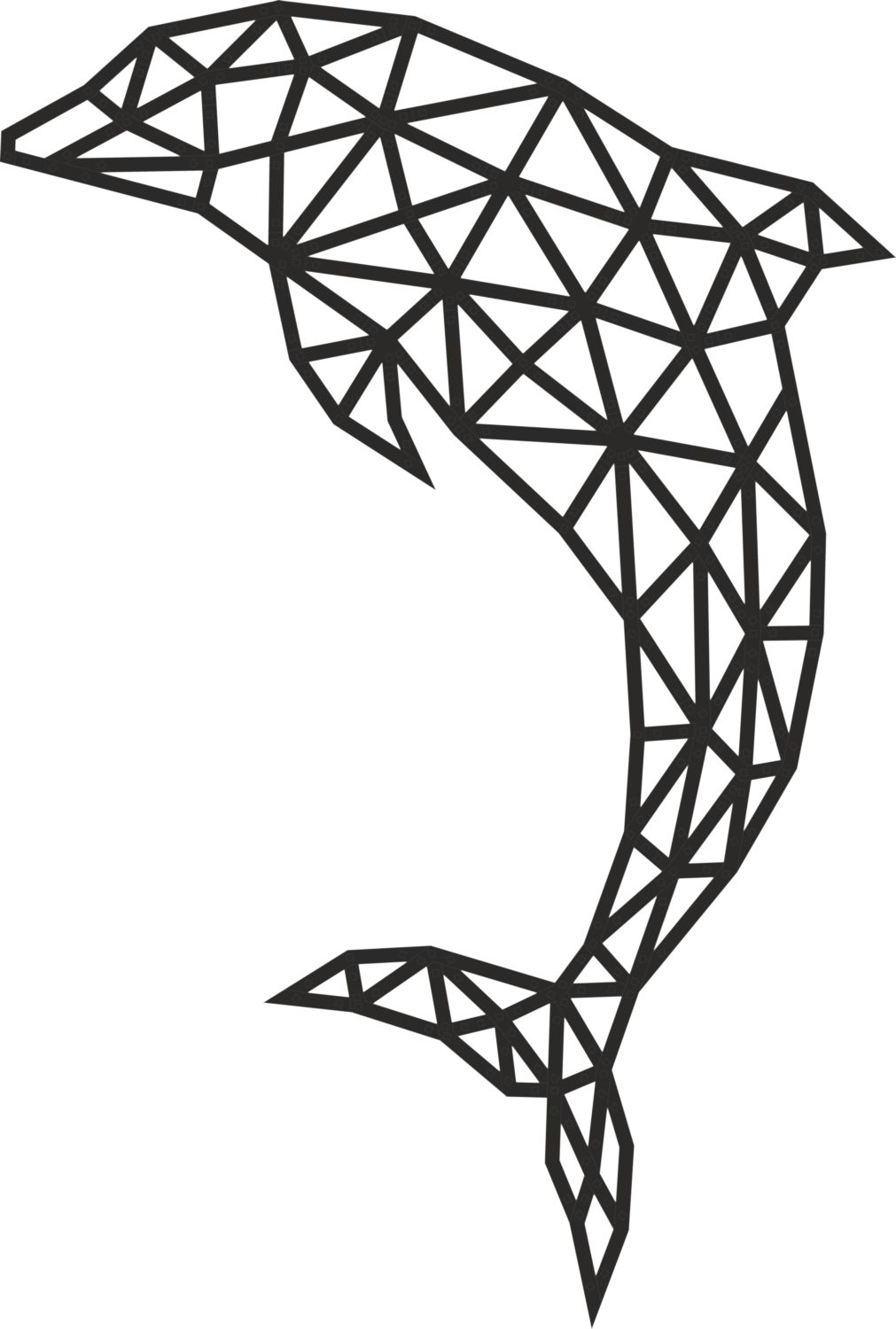 Купить Деревянный декор настенный, панно EWA Design Дельфин оптом