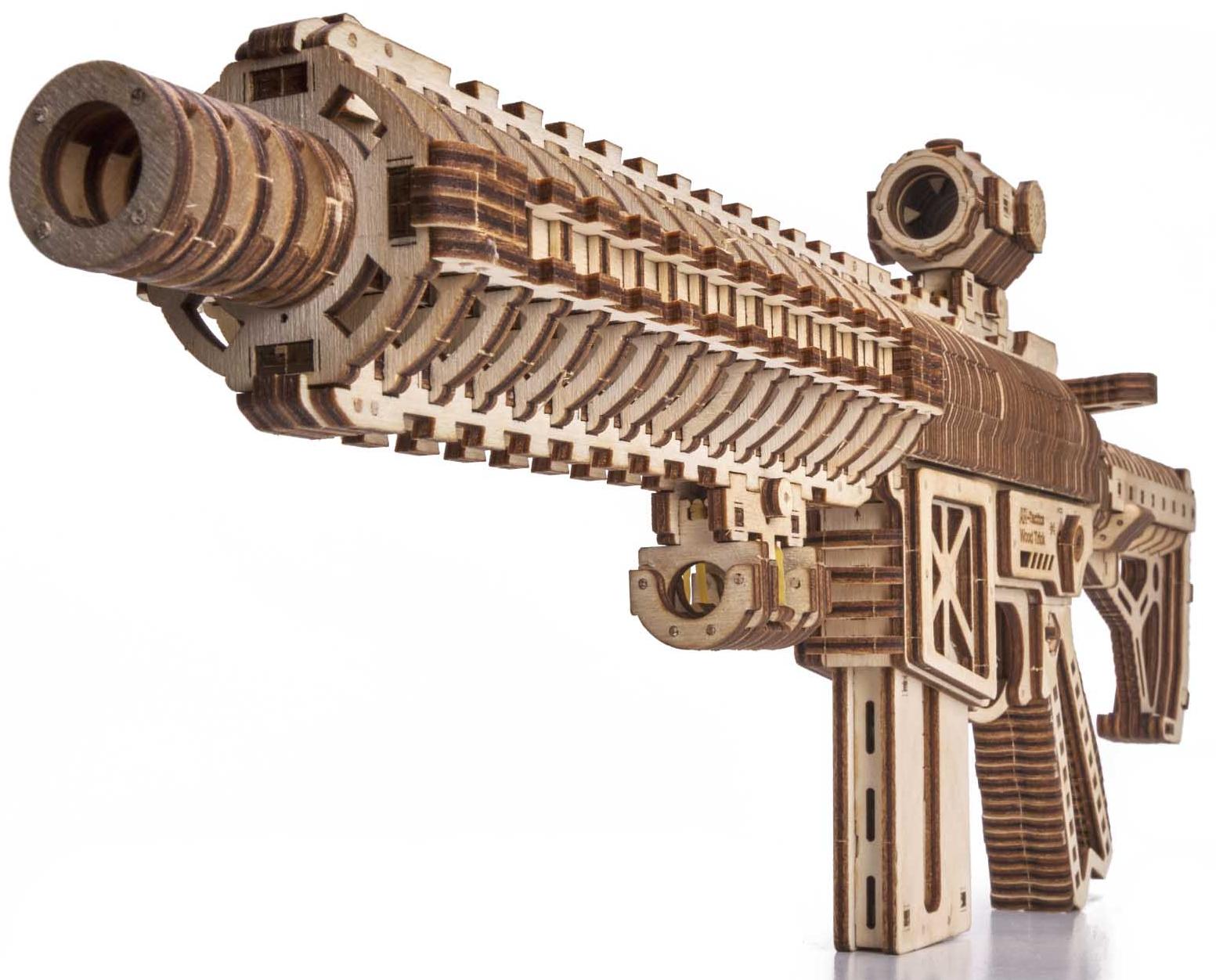 Купить Механическая сборная модель Wood Trick Штурмовая винтовка AR-T оптом
