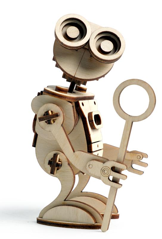 Купить Конструктор 3D деревянный подвижный Lemmo Робот САН оптом