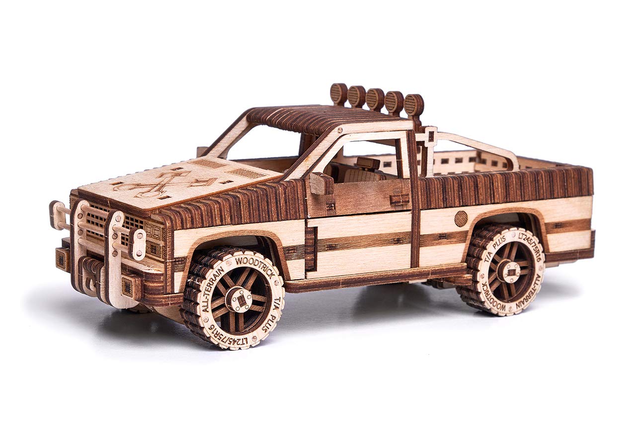 Купить Механический 3D-пазл из дерева Wood Trick Пикап WT-1500 оптом