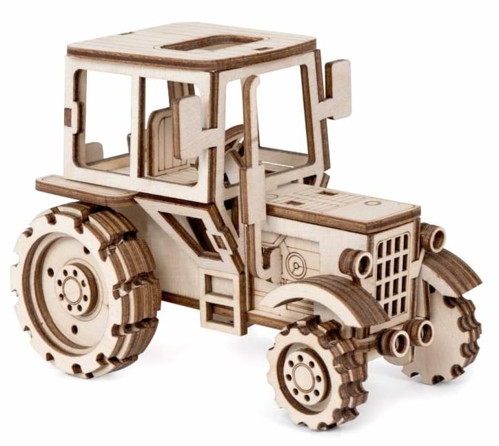 Купить Конструктор 3D деревянный подвижный Lemmo Трактор оптом