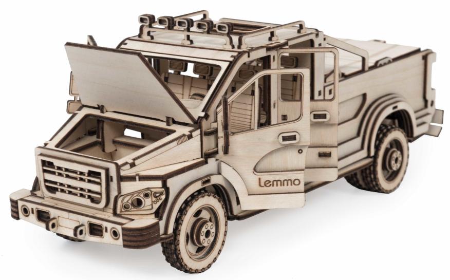 Купить Конструктор 3D деревянный Lemmo Пикап "Эльтано" оптом
