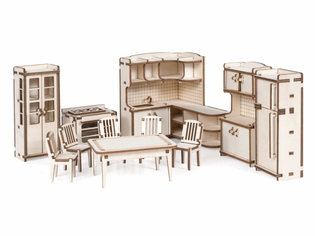 Купить Набор кукольной мебели Lemmo  "Кухня" для домика "Венеция"  оптом