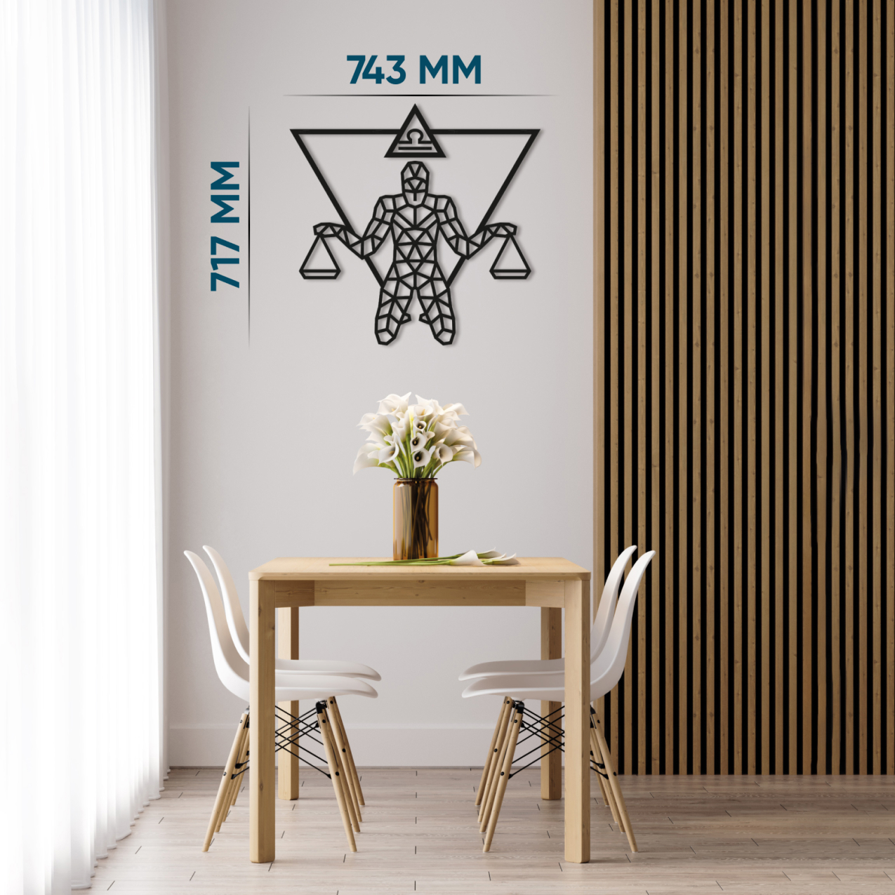 Купить Деревянный декор настенный, панно EWA Design Знаки Зодиака Весы оптом