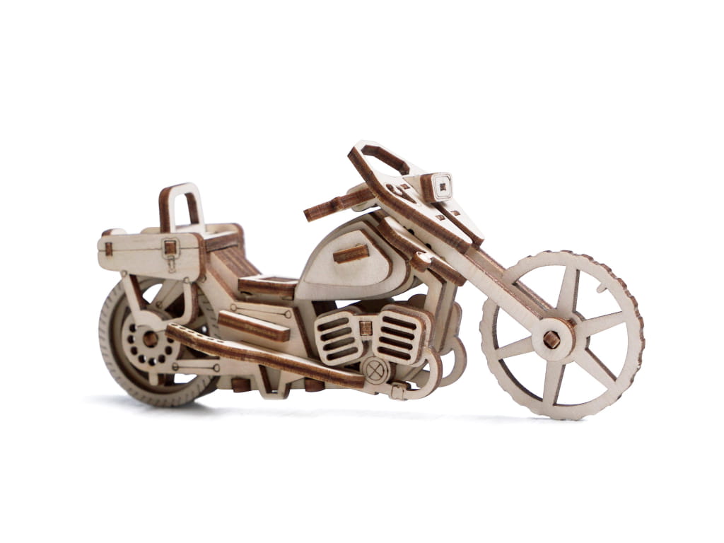 Купить Конструктор 3D деревянный подвижный Lemmo Байк "Майк" оптом