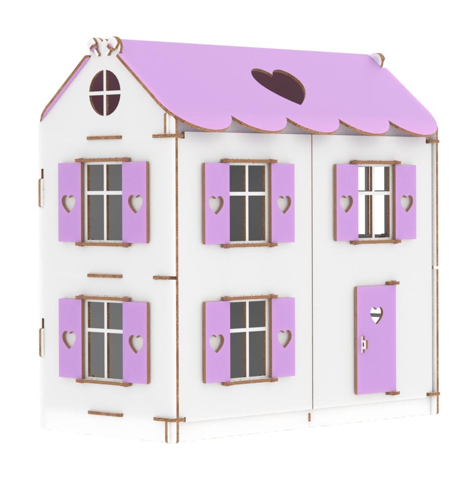 Купить Конструктор Кукольный домик Playwood цветной (сиреневый) оптом