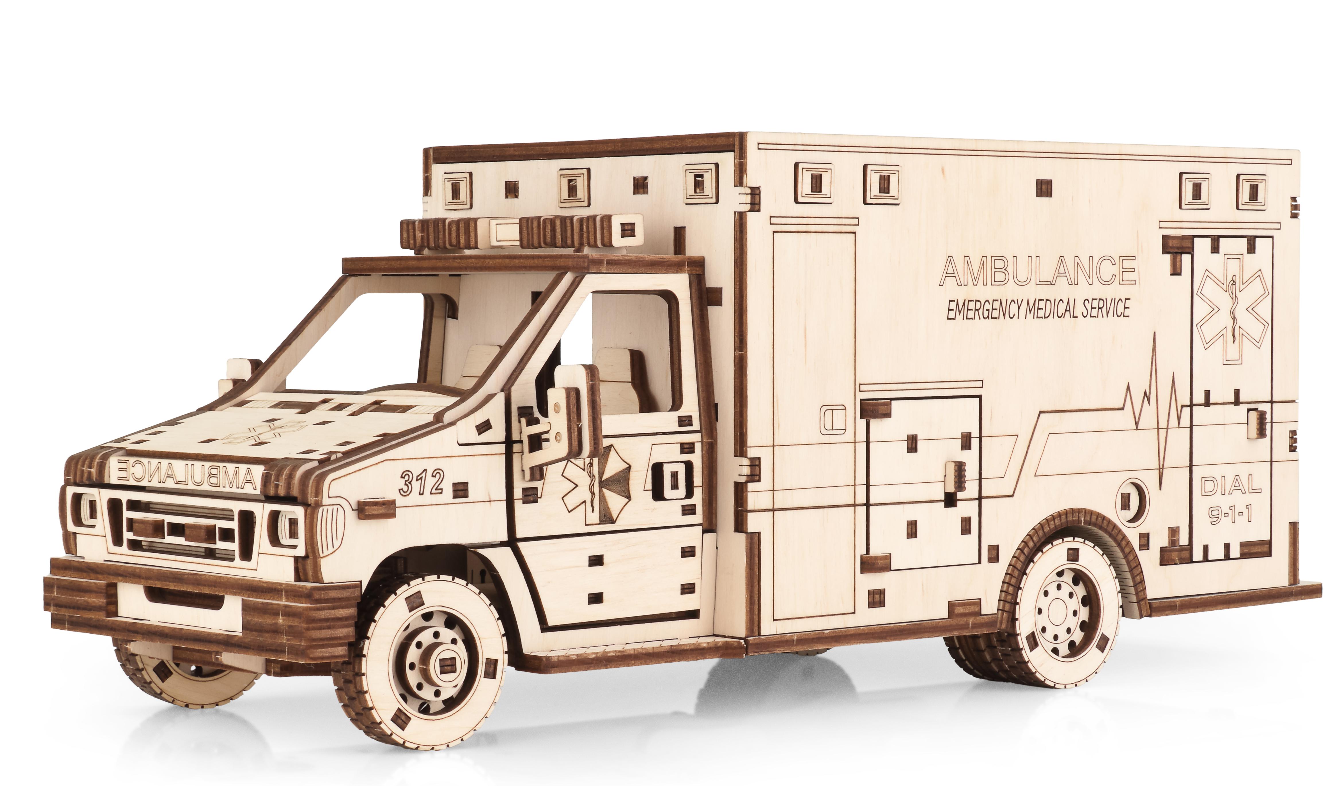 Механическая сборная модель EWA Автомобиль Скорая Помощь