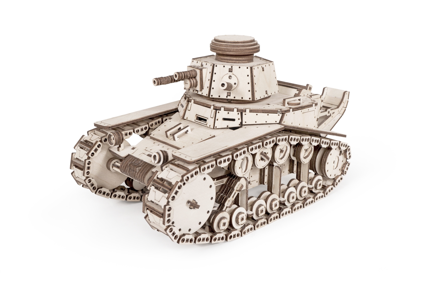 Конструктор 3D деревянный подвижный Lemmo Танк МС-1 (Т-18)