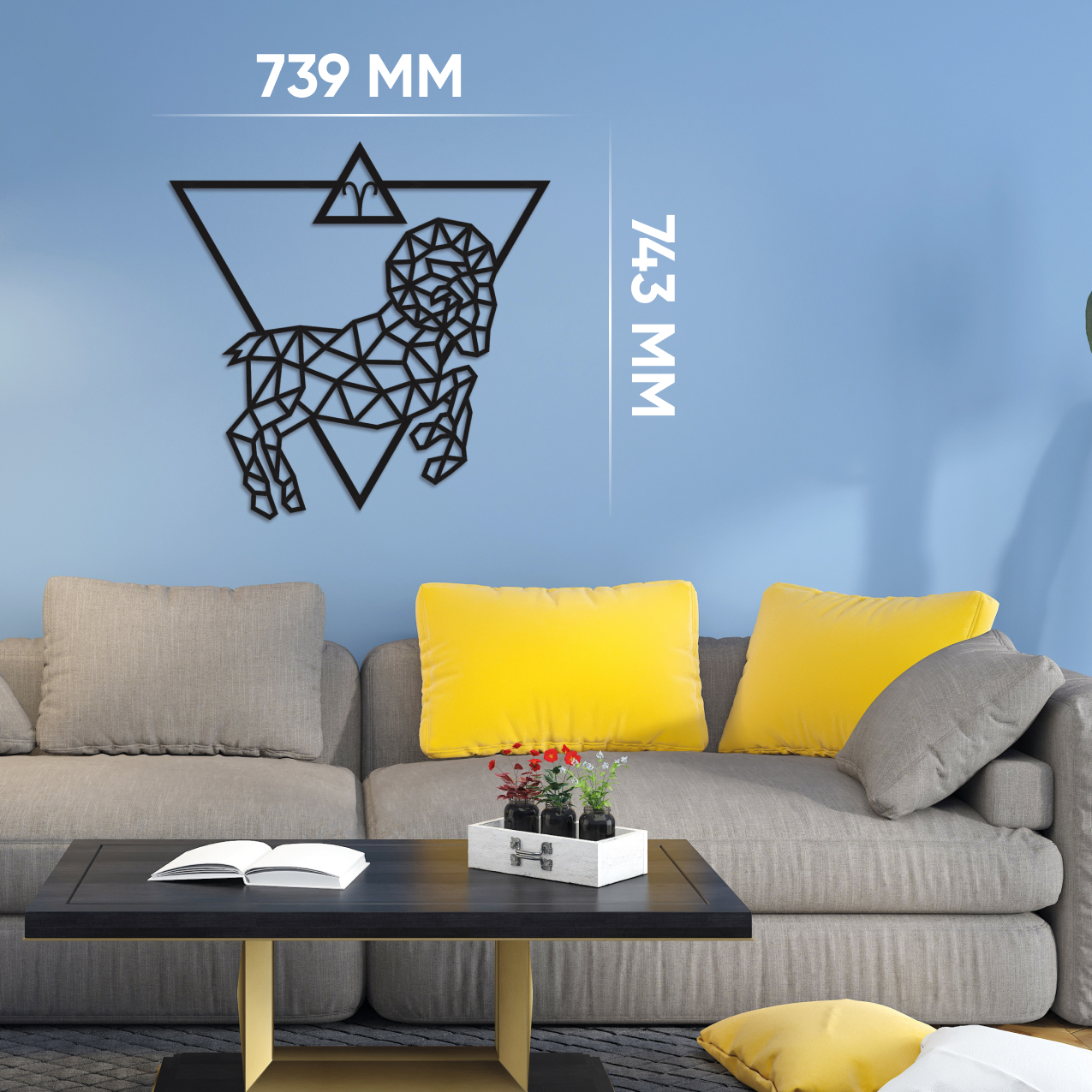 Купить Деревянный декор настенный, панно EWA Design Знаки Зодиака Овен оптом