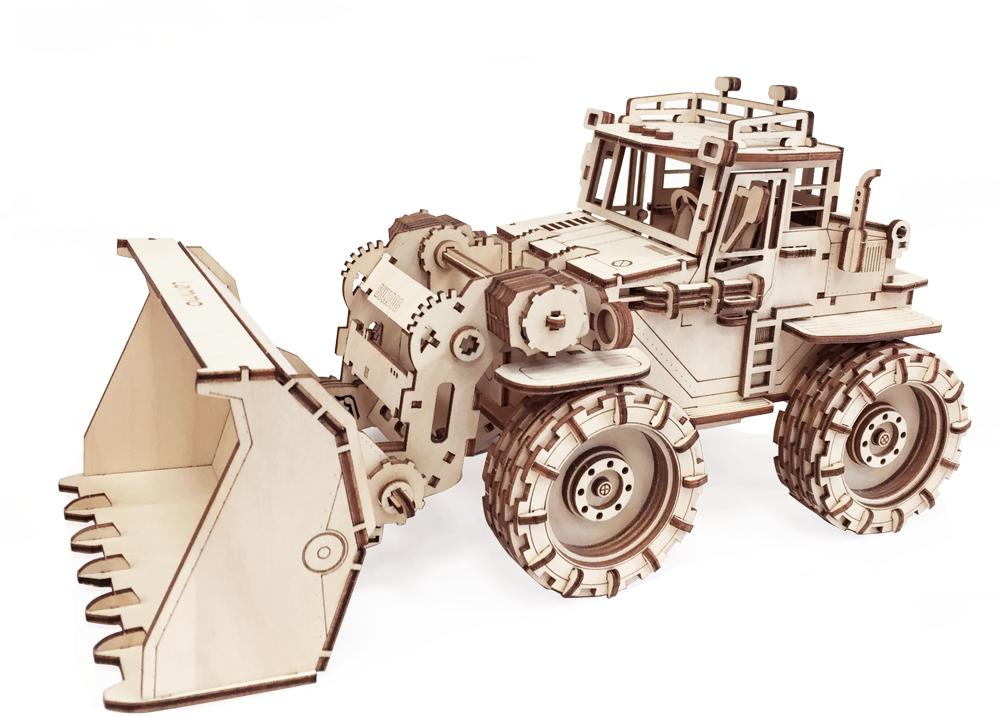 Купить Конструктор 3D деревянный подвижный Lemmo Трактор Бульдог оптом