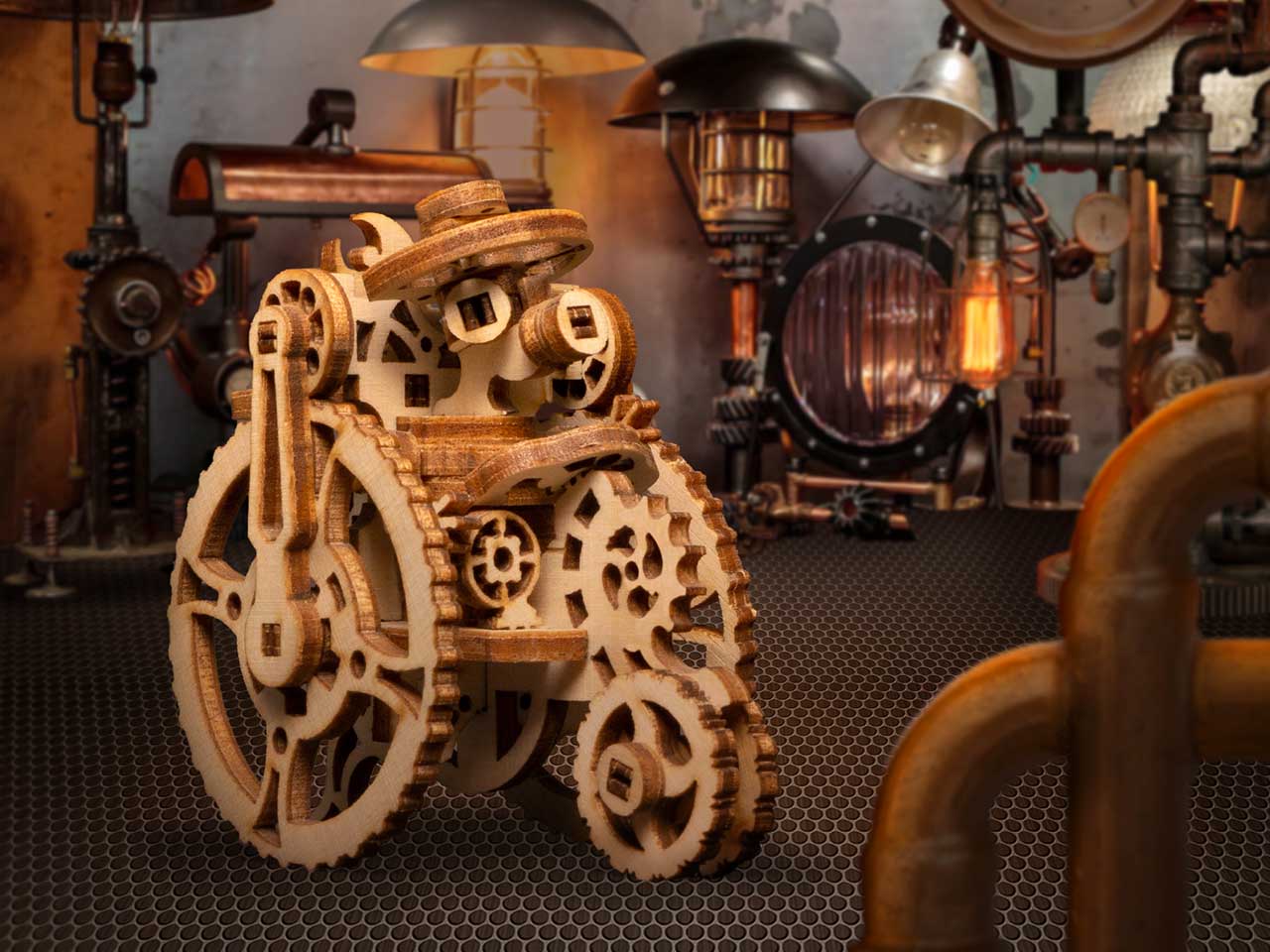 Купить Деревянный конструктор Lemmo Крипики. Робот КОВИ оптом