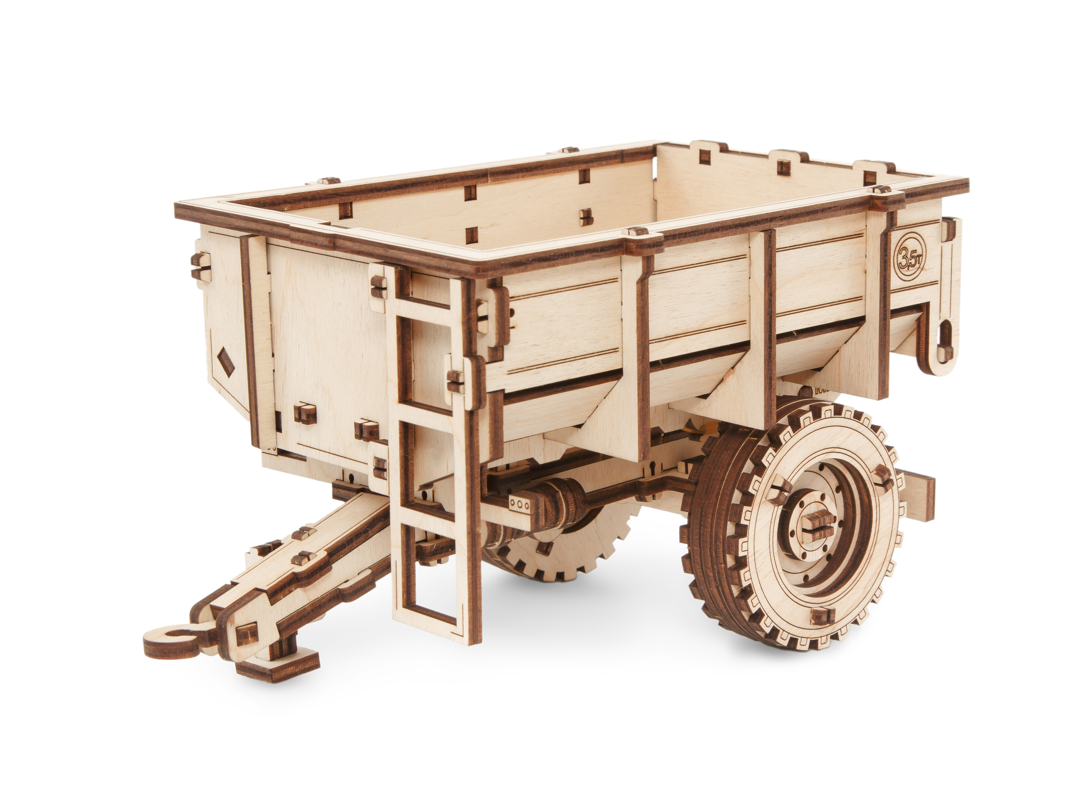 Сборная модель деревянная 3D EWA Прицеп к трактору БЕЛАРУС 82/2022