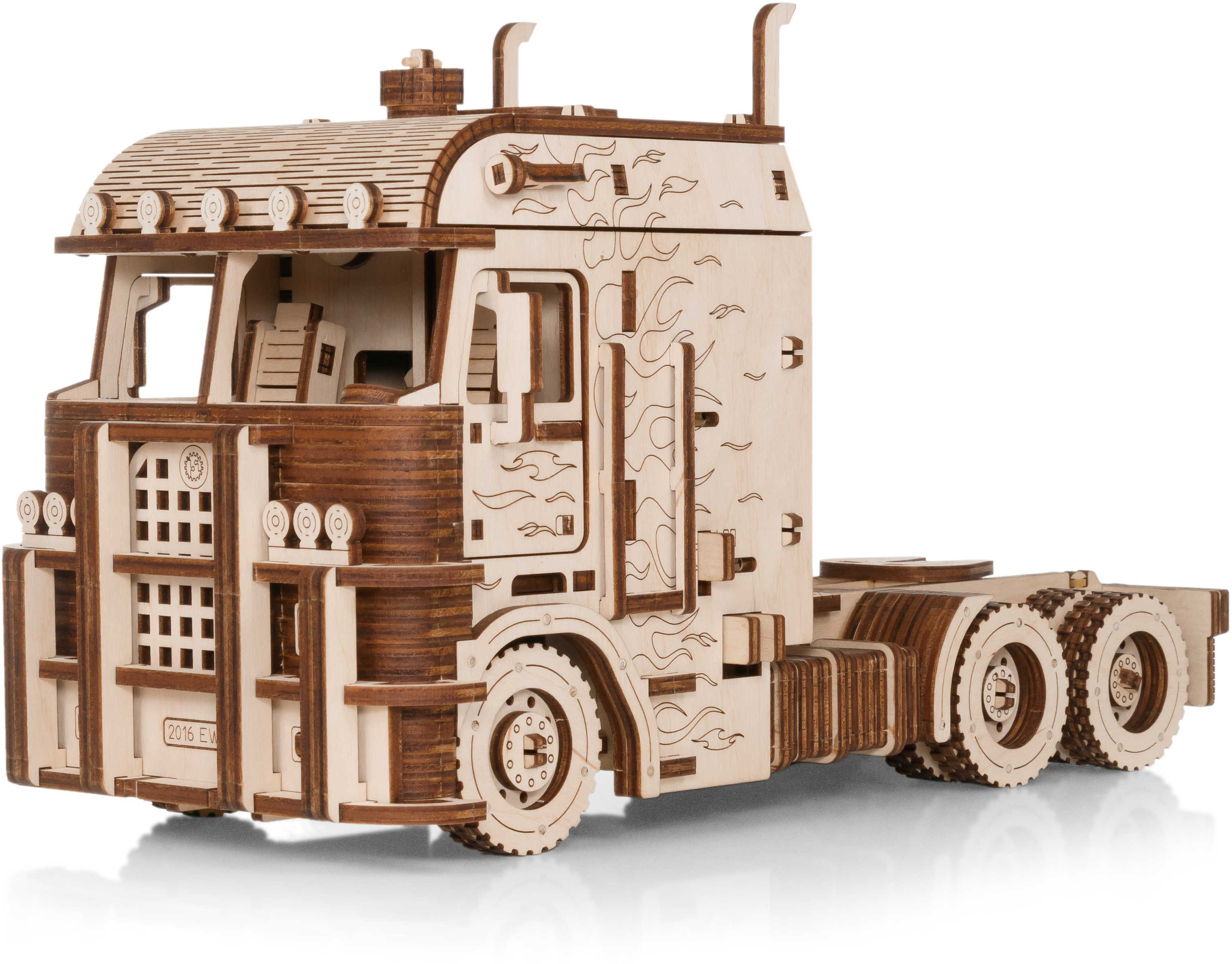 Сборная модель из дерева EWA Грузовой тягач Король дорог